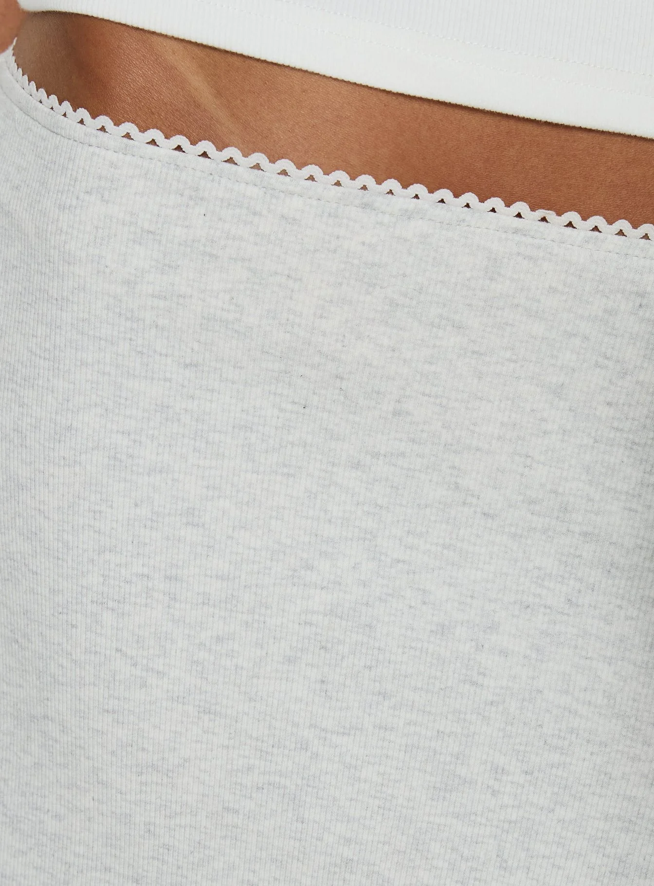 Baseline Rib Midi Skirt Grey Marle - Image 6