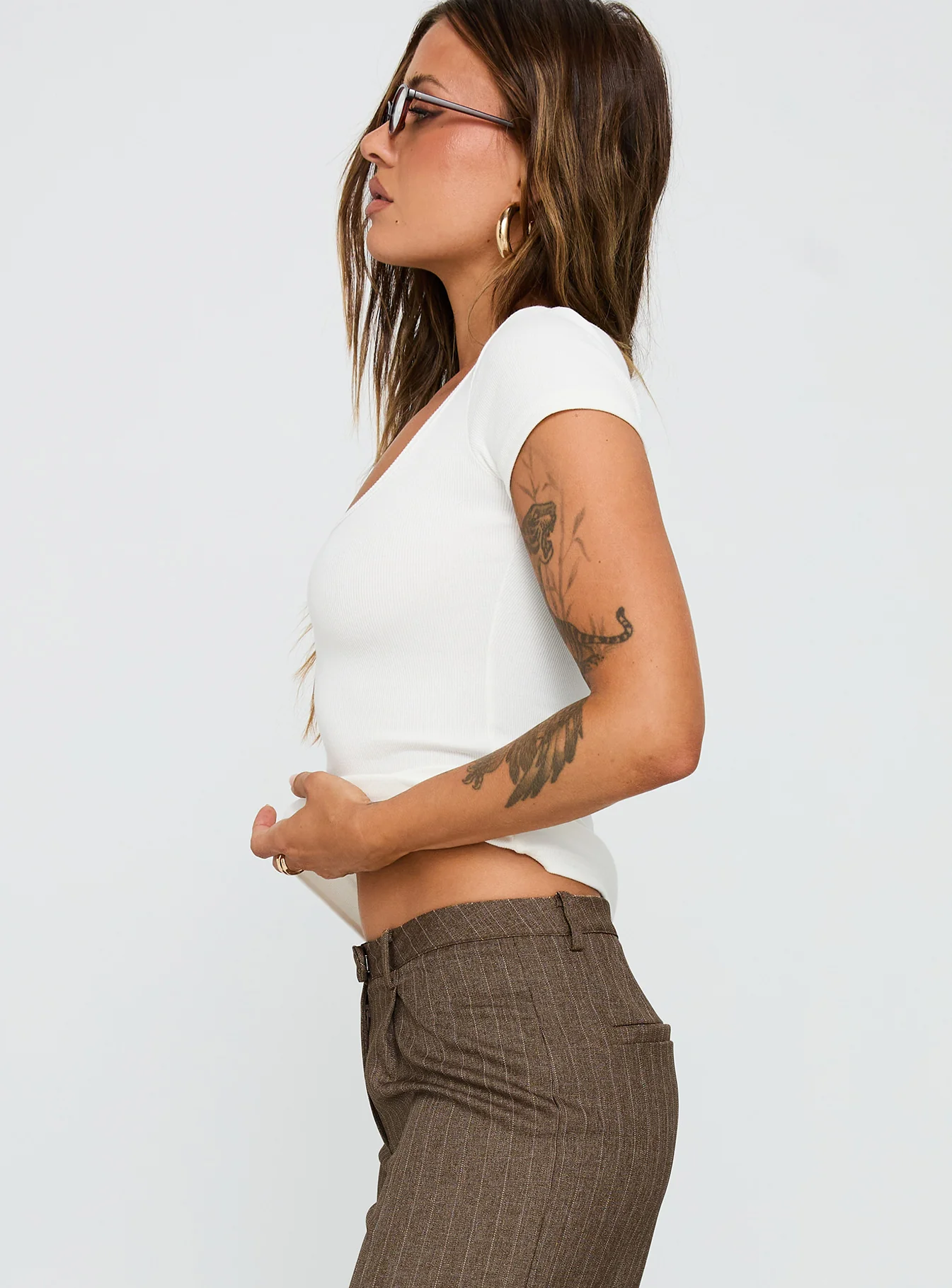 Baseline Scoop Tee White - Image 4