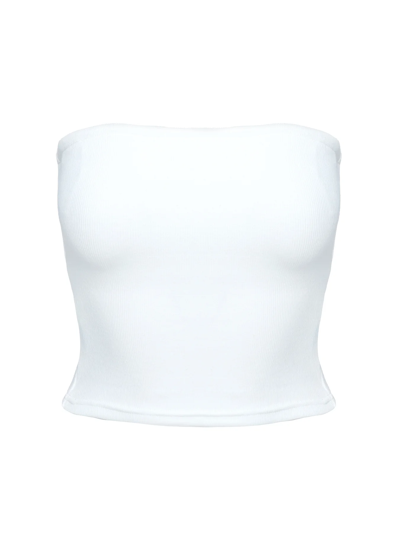 Baseline Strapless Rib Top White - Image 12