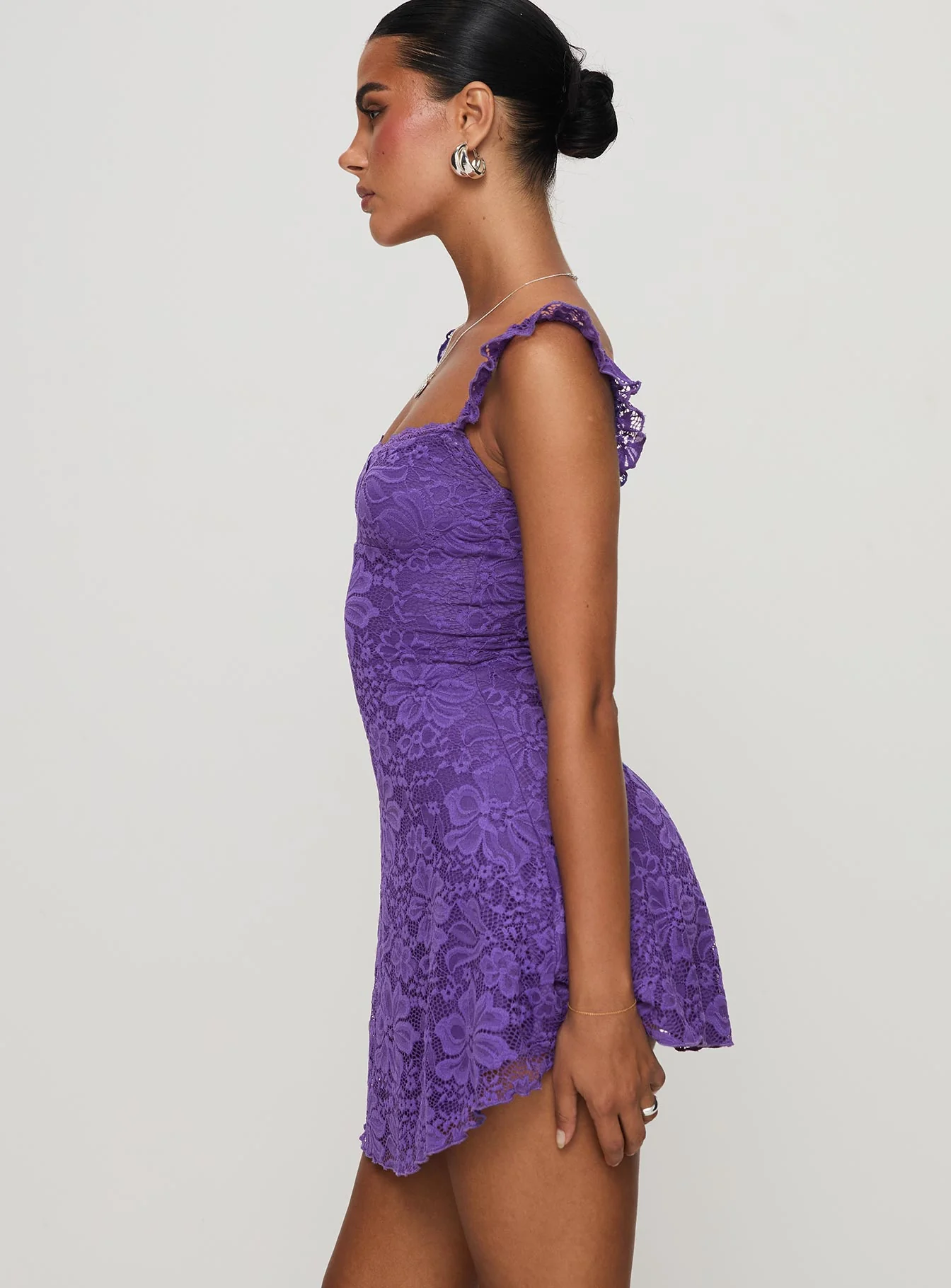 Beacall Mini Dress Purple - Image 4