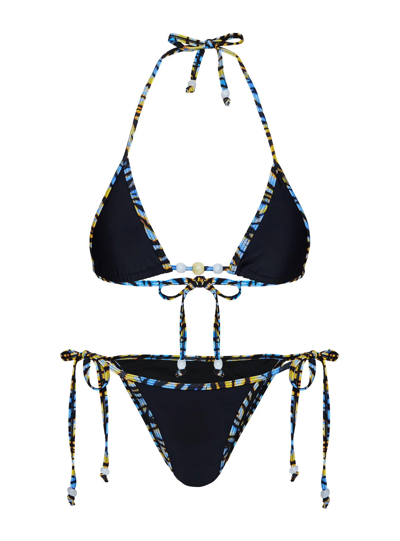 Beasley Tie Side Bikini Bottoms Black / Zebra - Image 5