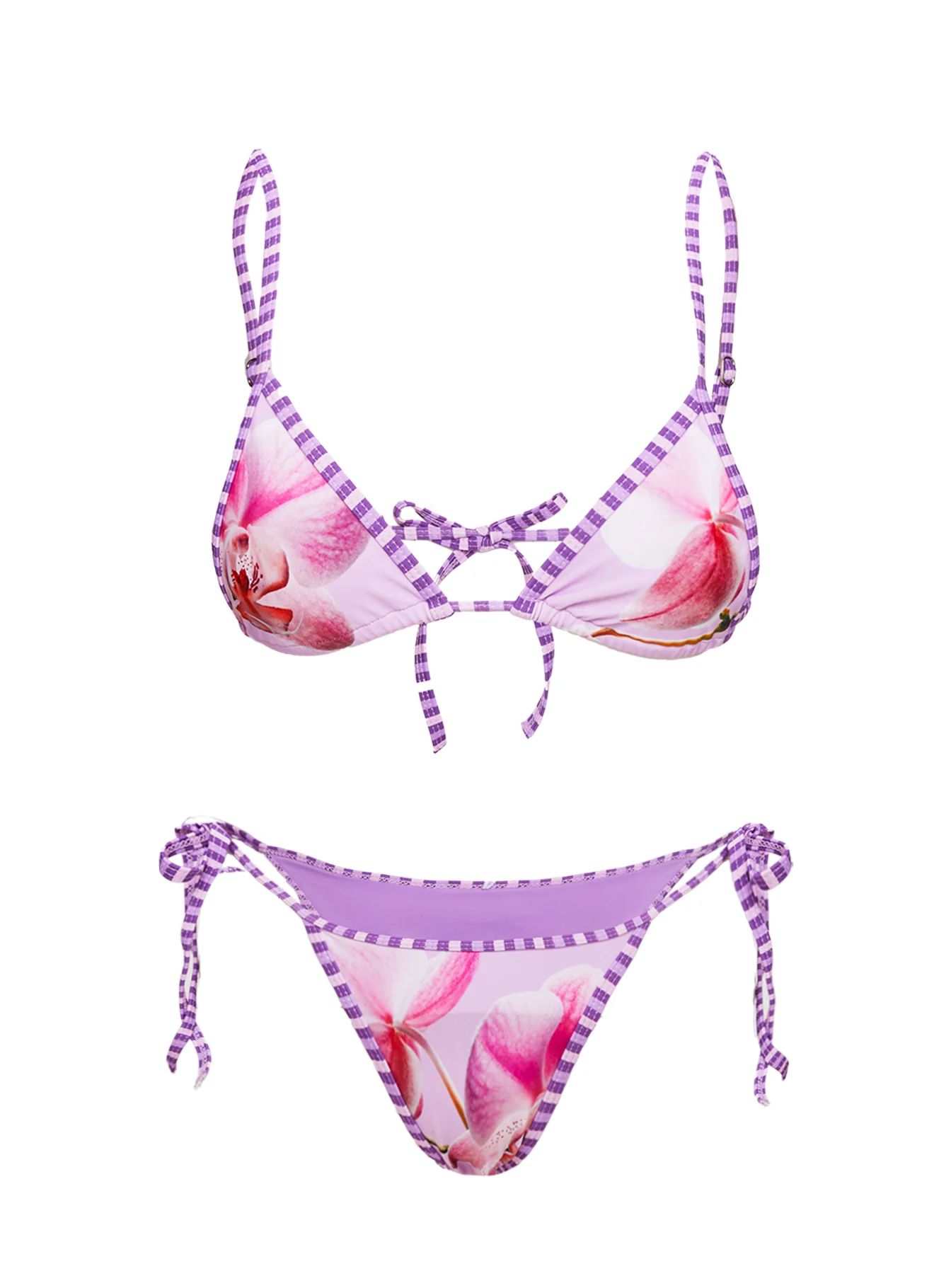 Beasley Tie Side Bikini Bottoms Pink Orchid - Image 5