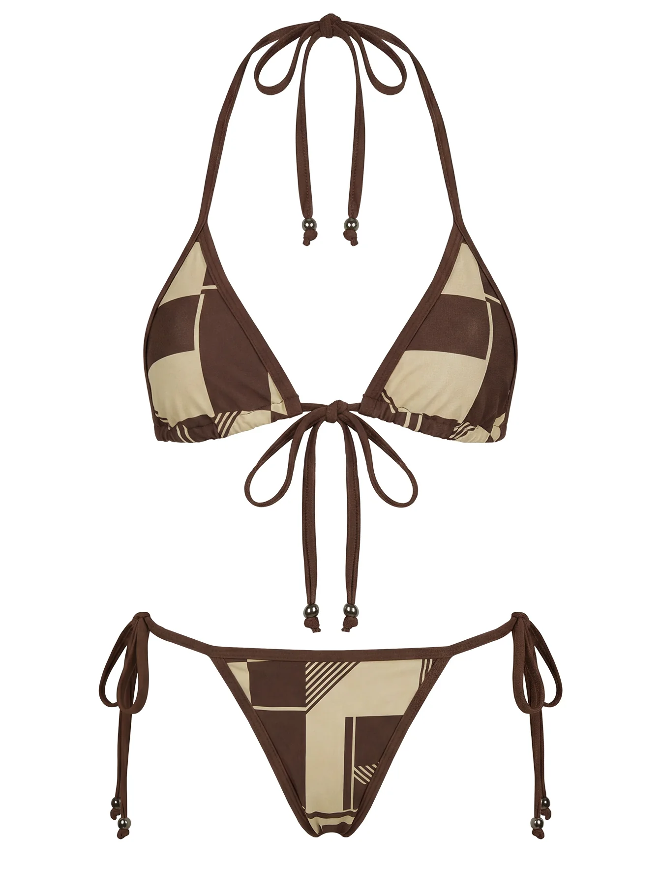 Beasley Tie Side Bikini Bottoms Yellow Geo - Image 5