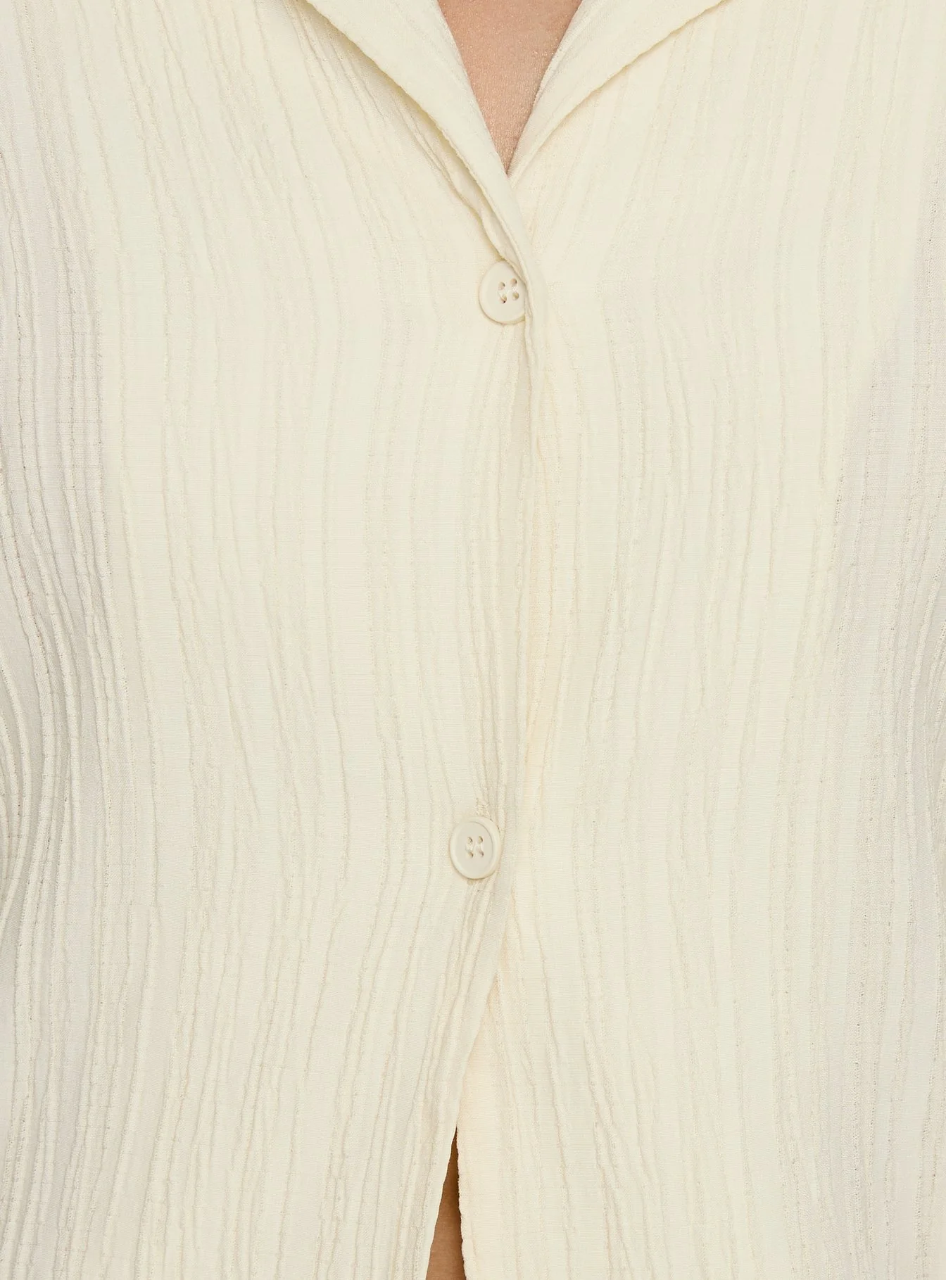 Beatris Long Sleeve Top Cream - Image 6
