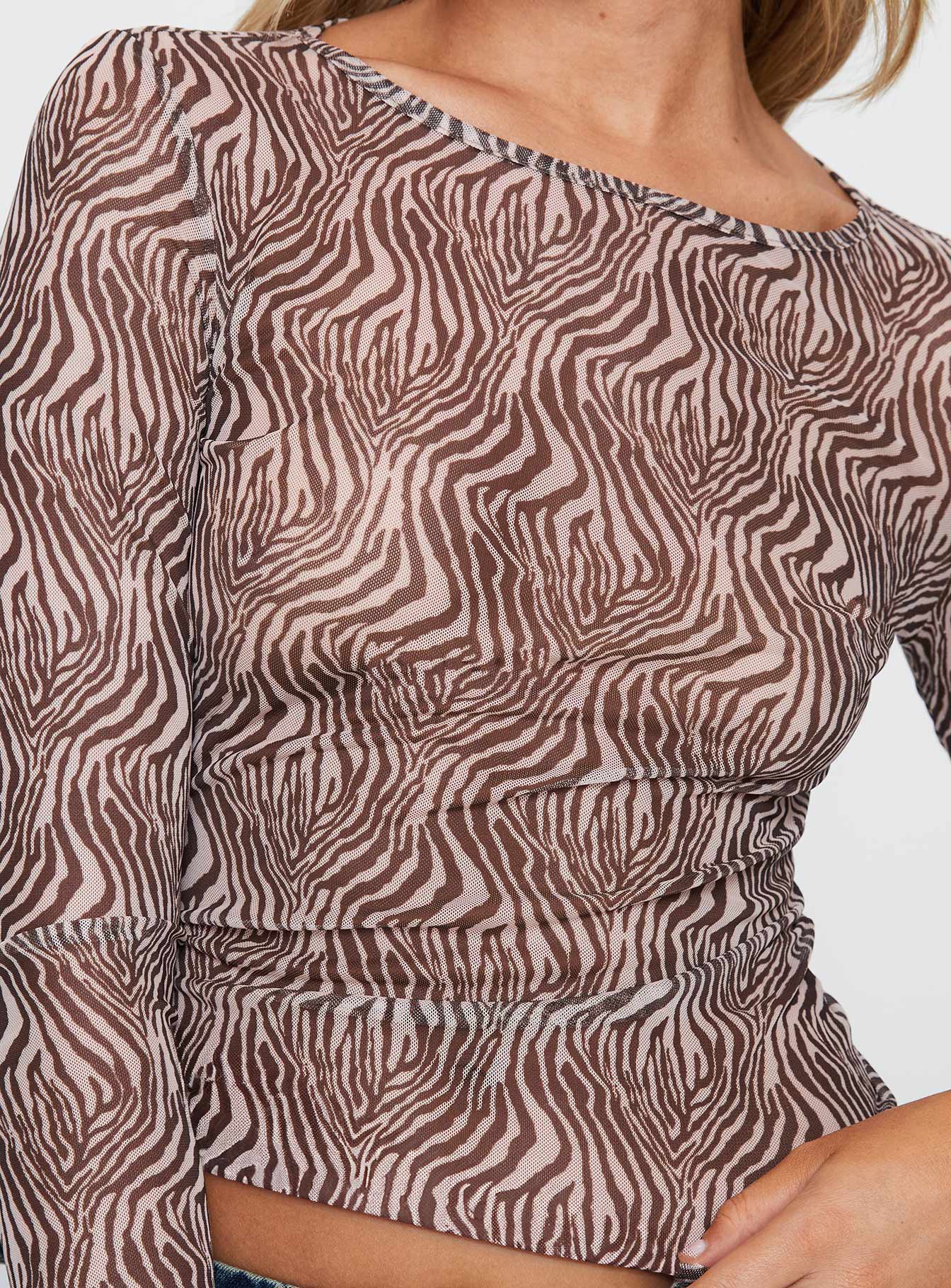 Believe Me Long Sleeve Top Zebra - Image 6