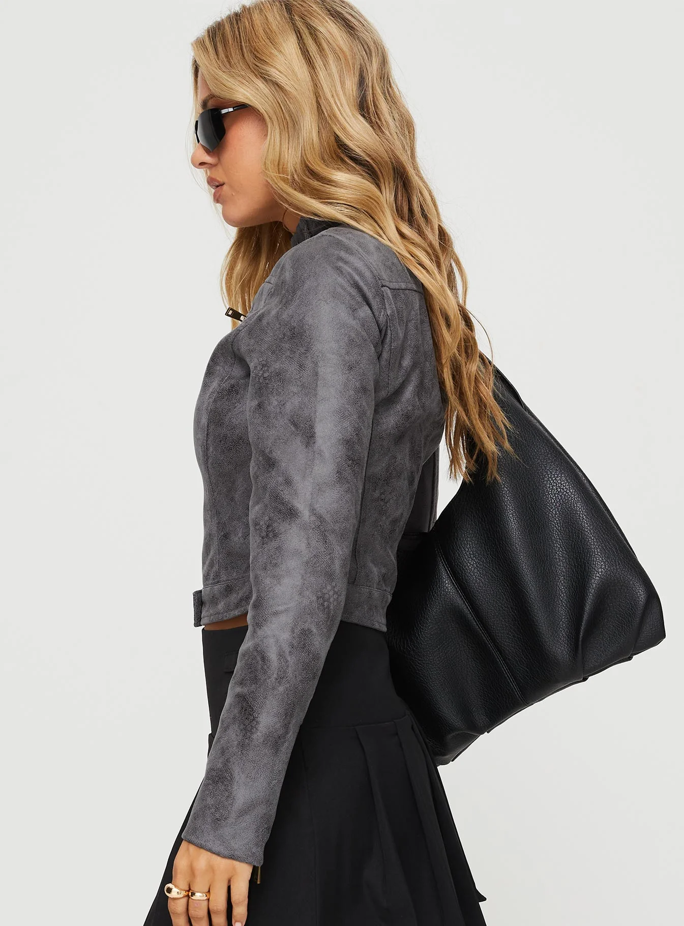 Bella Moto Jacket Charcoal - Image 4