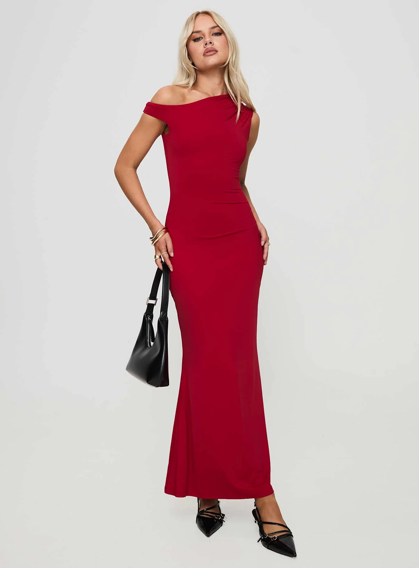 Beller Maxi Dress Red - Image 2