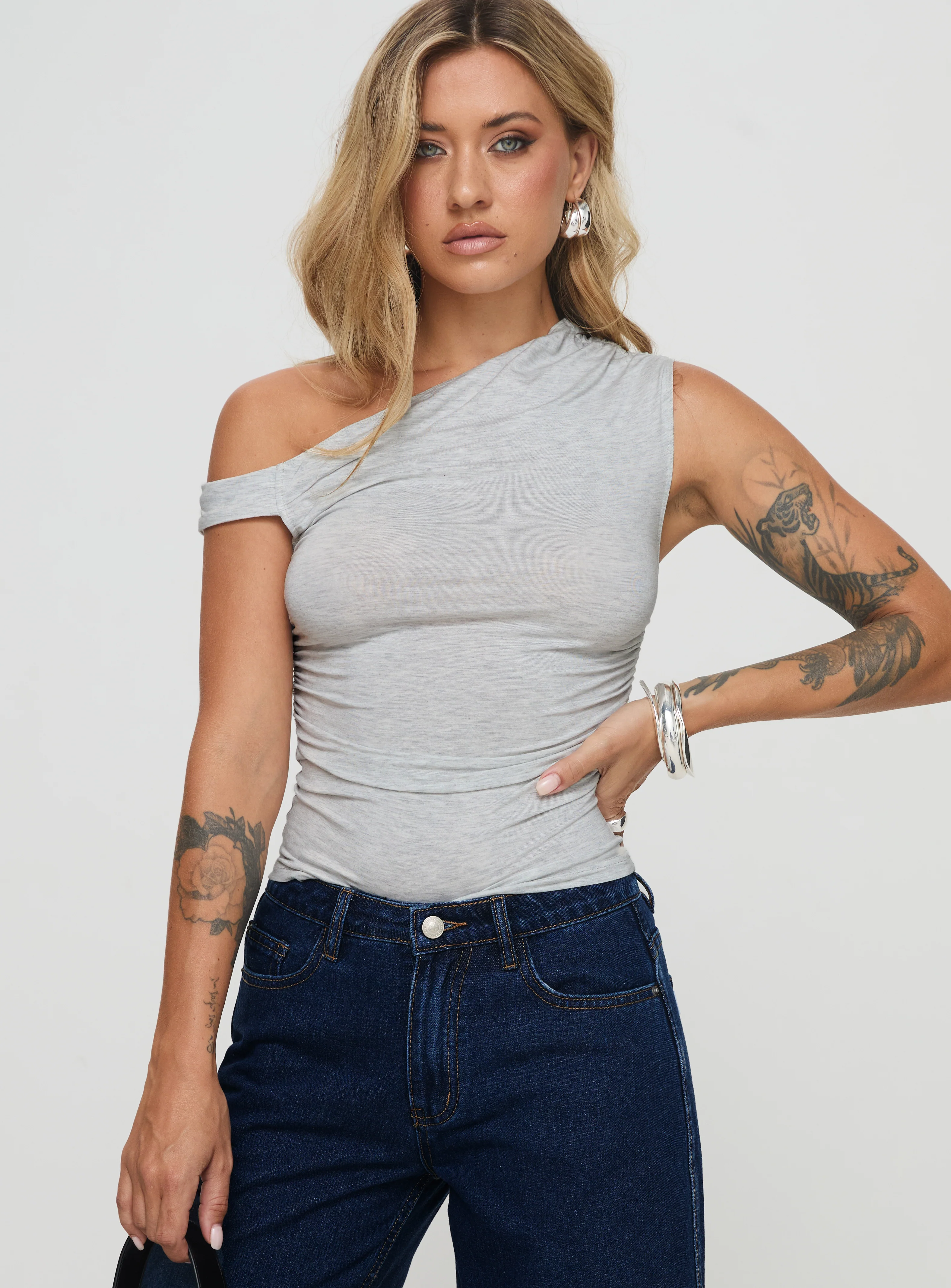 Beller Top Marle Grey - Image 2
