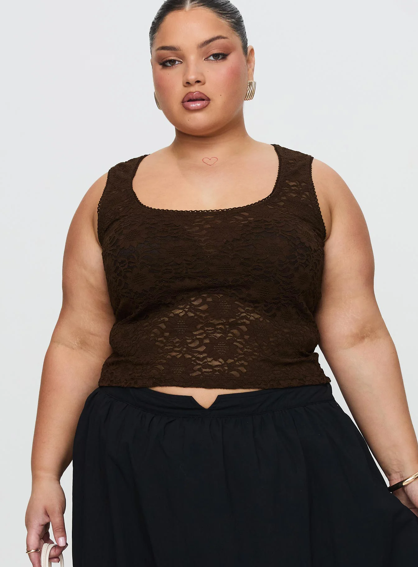 Bennington Lace Top Brown - Image 8