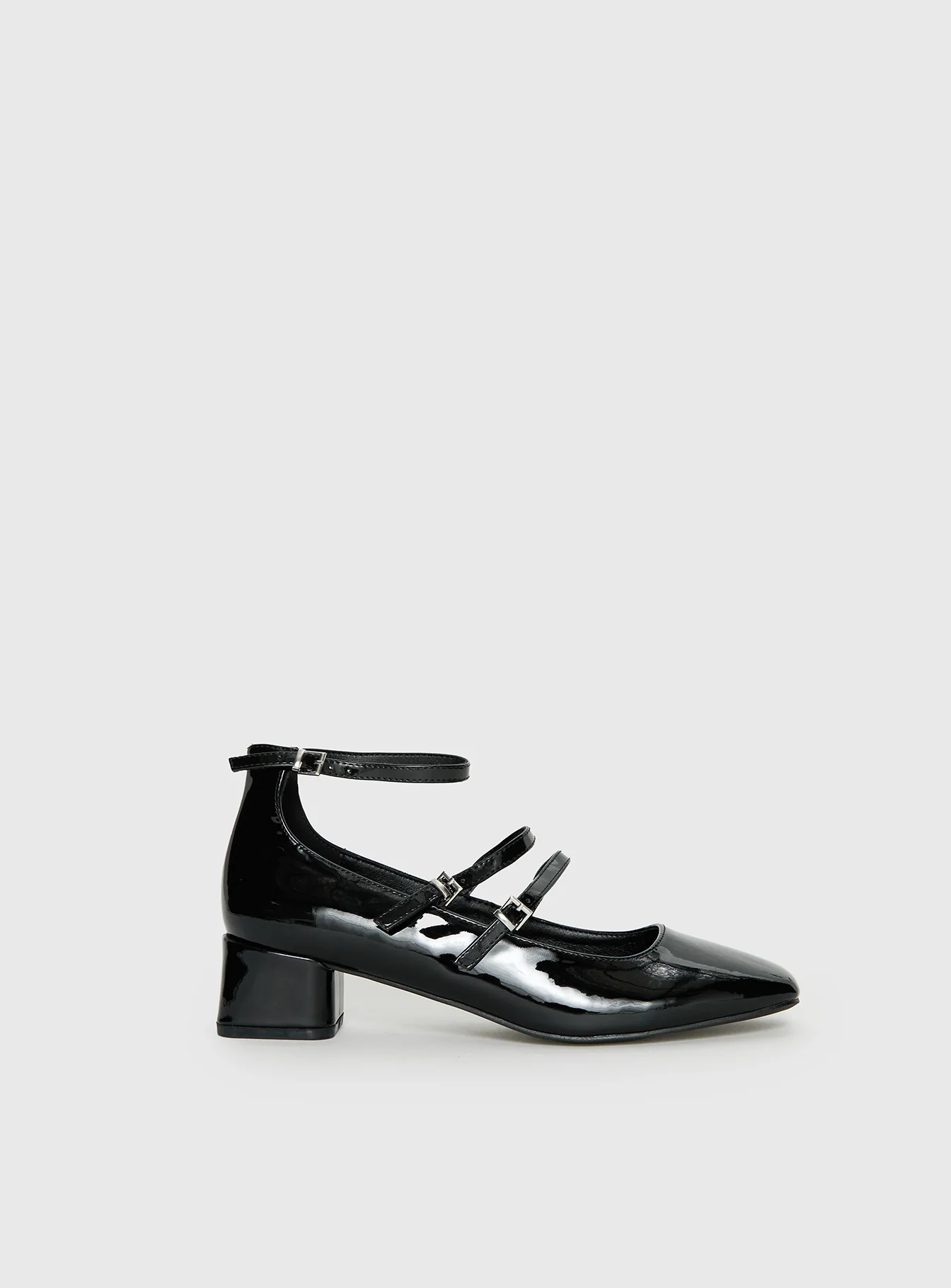 Berta Heels Black Patent