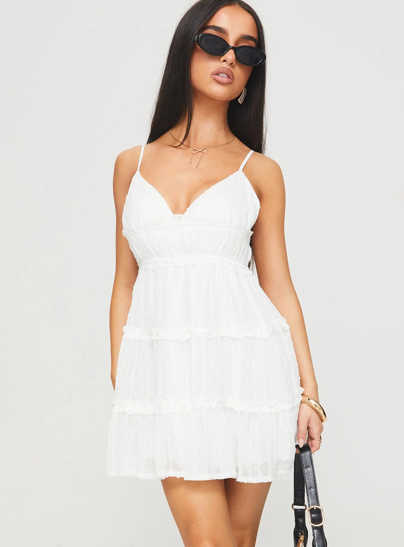 Berry Nice Mini Dress White - Image 2
