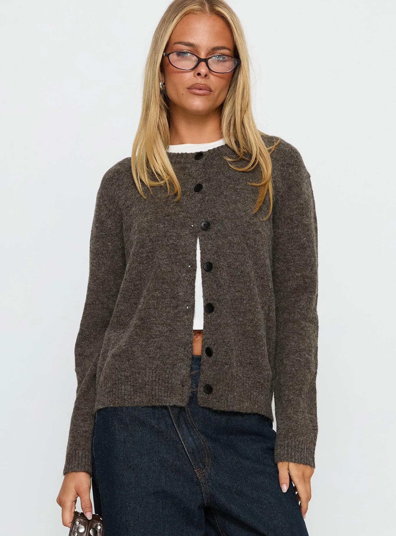 Better Than Fiction Cardigan Mocha - Image 2