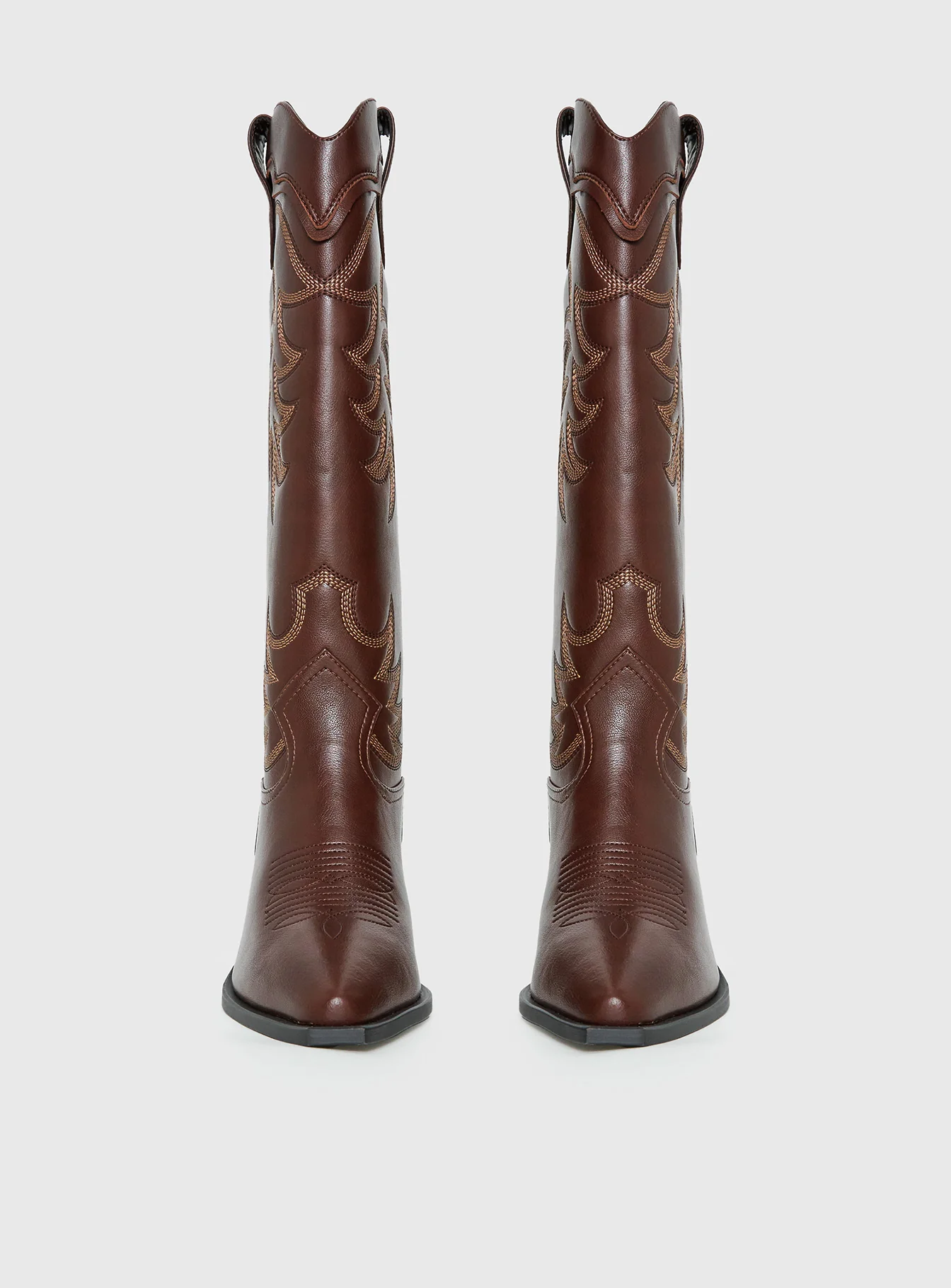 Billini Evalynn Cowboy Boots Fudge - Image 3