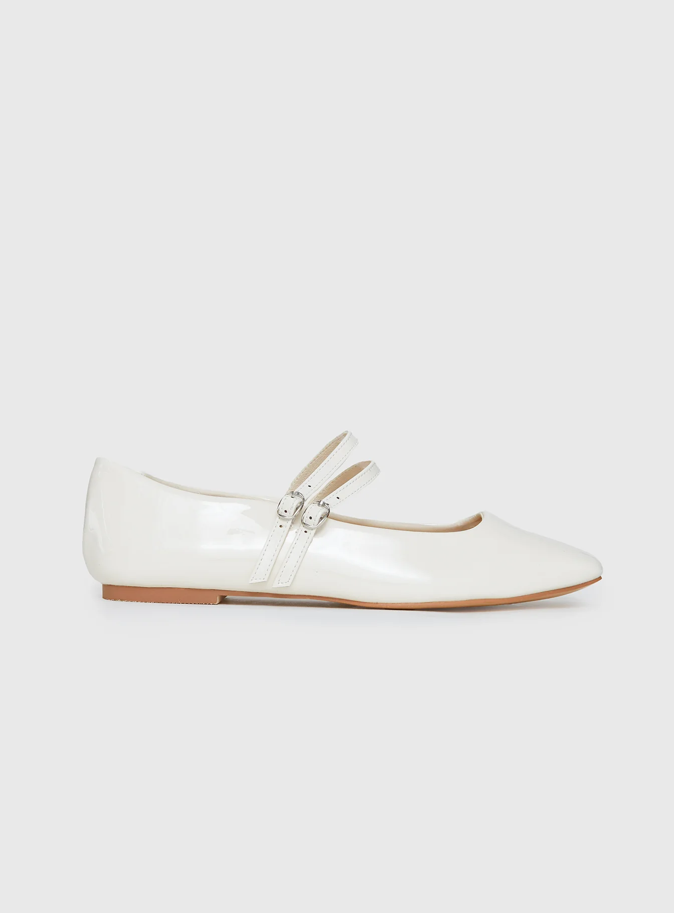 Billini Finnegan Ballet Flats Bone Patent - Image 2