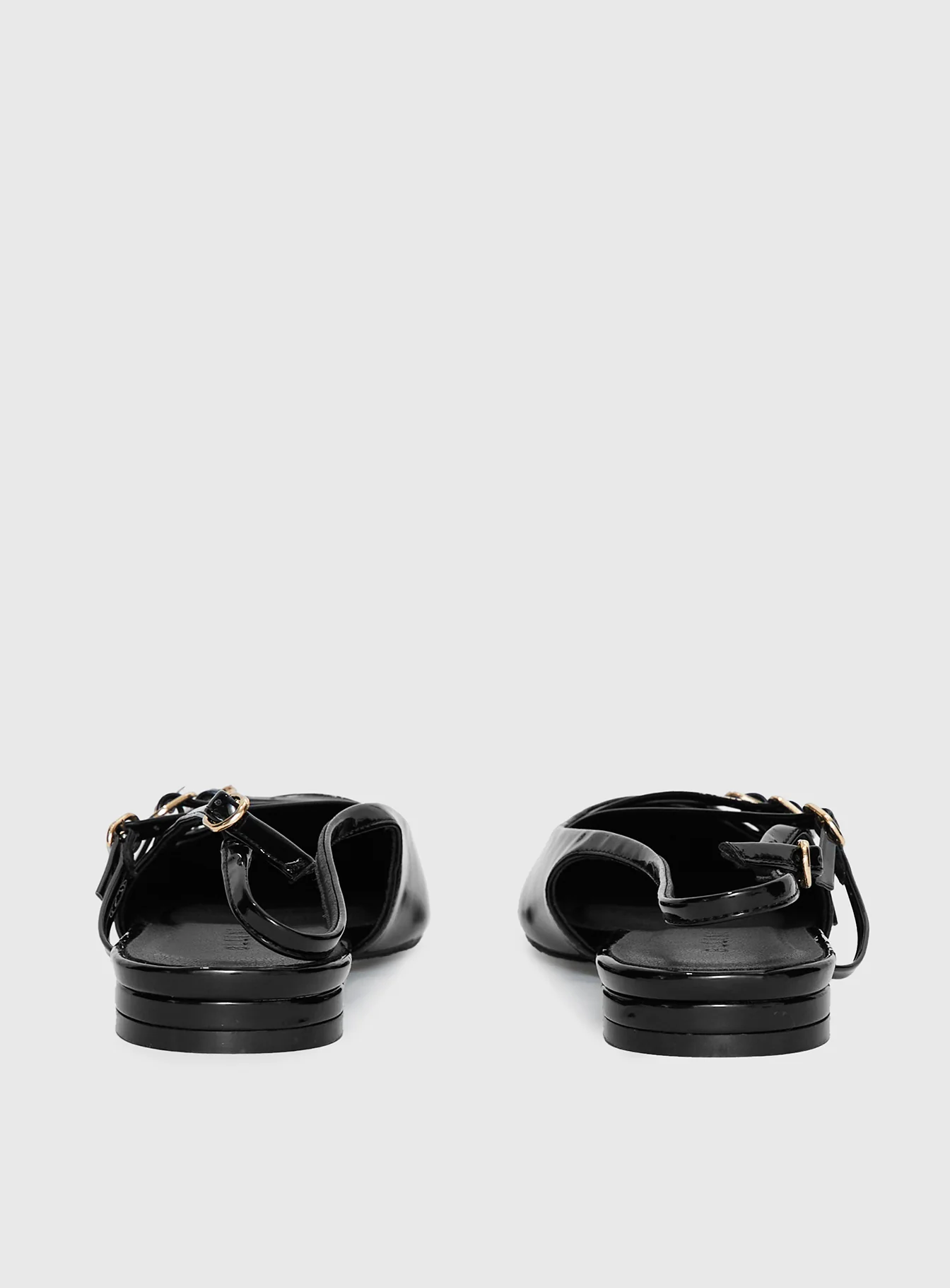 Billini Hettie Pointed Toe Flats Black Patent - Image 5