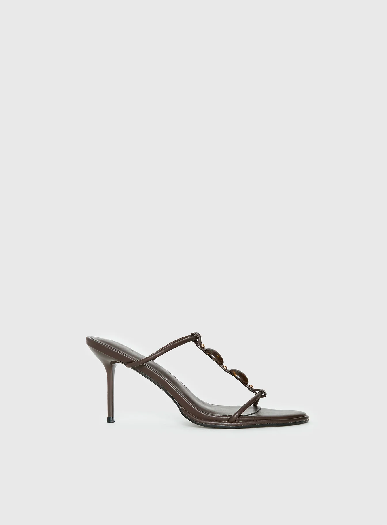 Billini Olympie Gem Detail Heels Brown - Image 2