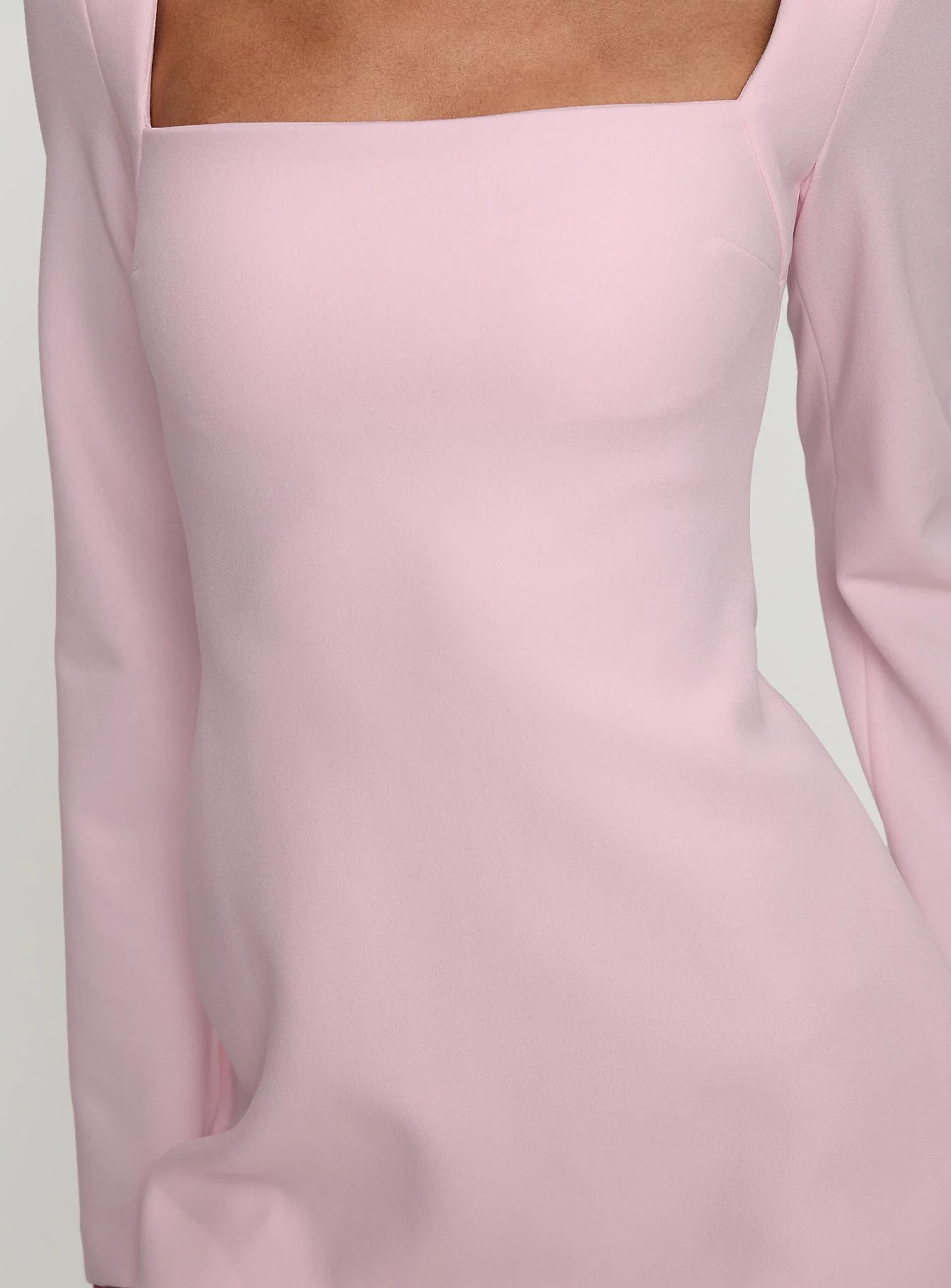 Bombshell Long Sleeve Mini Dress Pink - Image 6