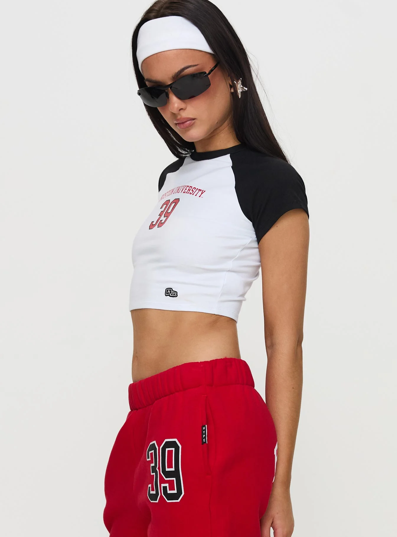 Boston Homerun Graphic Top White / Black - Image 4