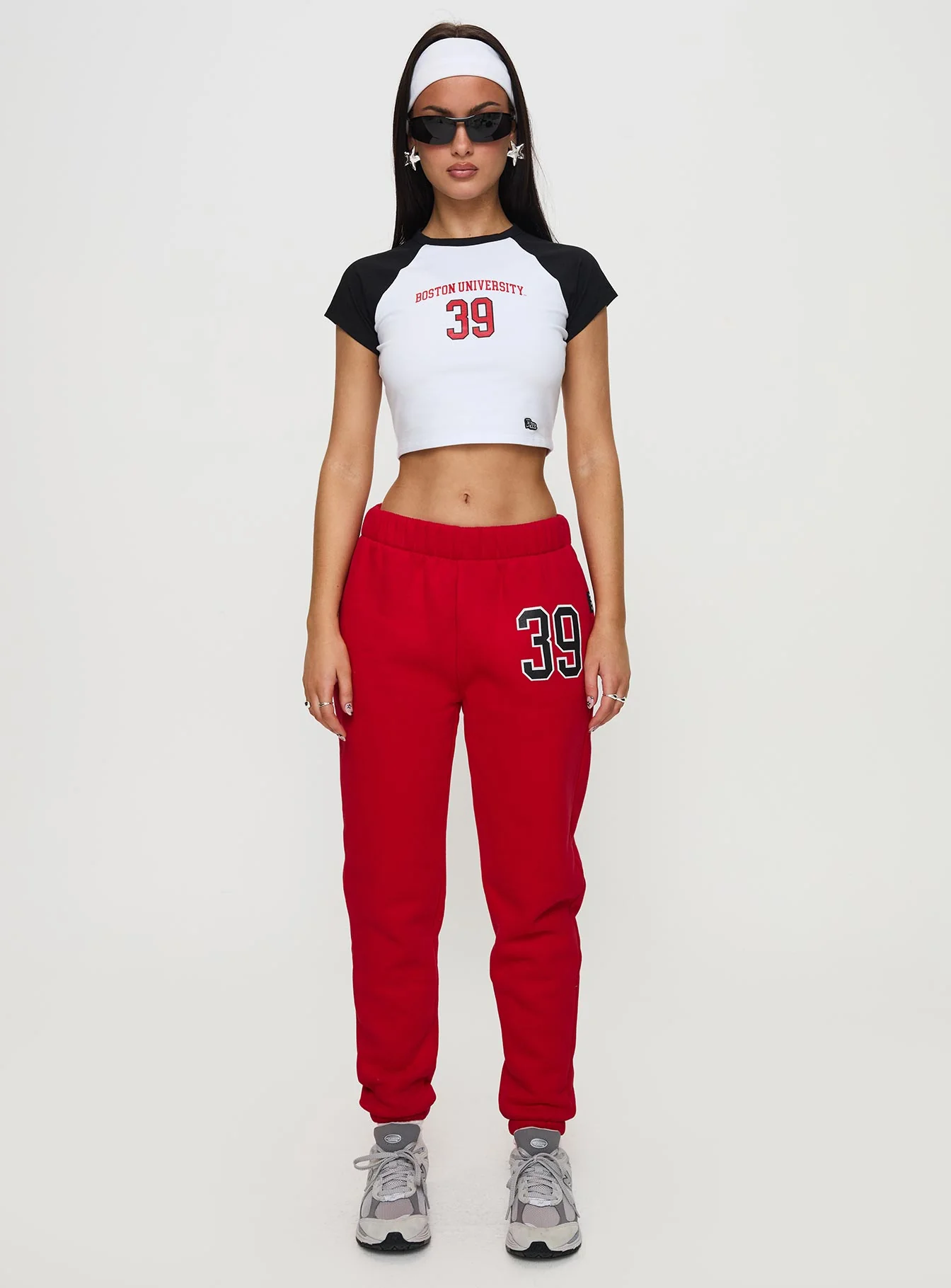 Boston Homerun Graphic Top White / Black - Image 7