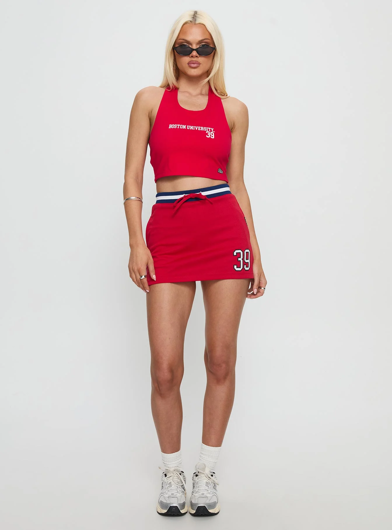 Boston University Basketball Skirt Red - Image 3