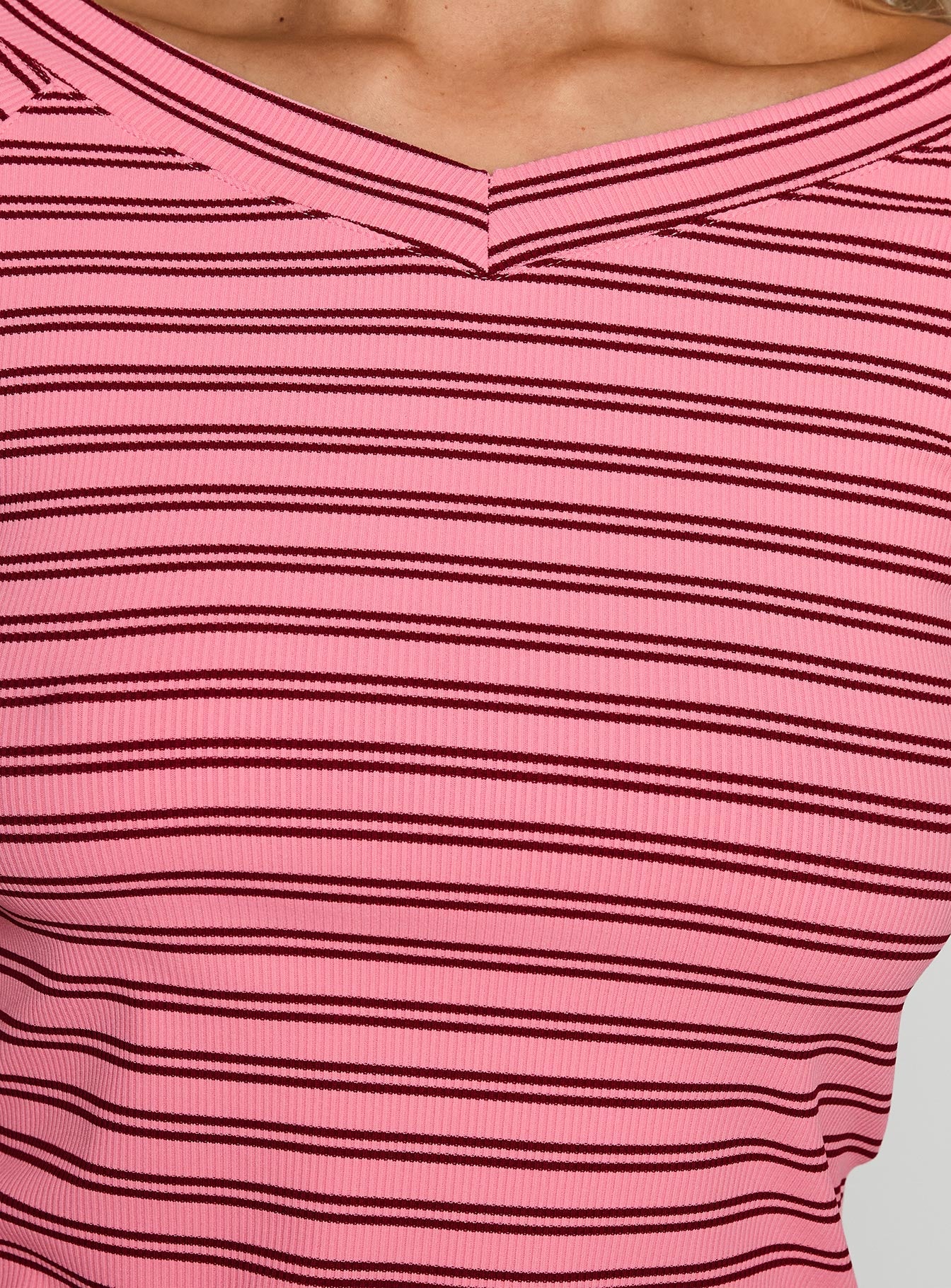 Both Still Young V Neck Top Red - Image 6