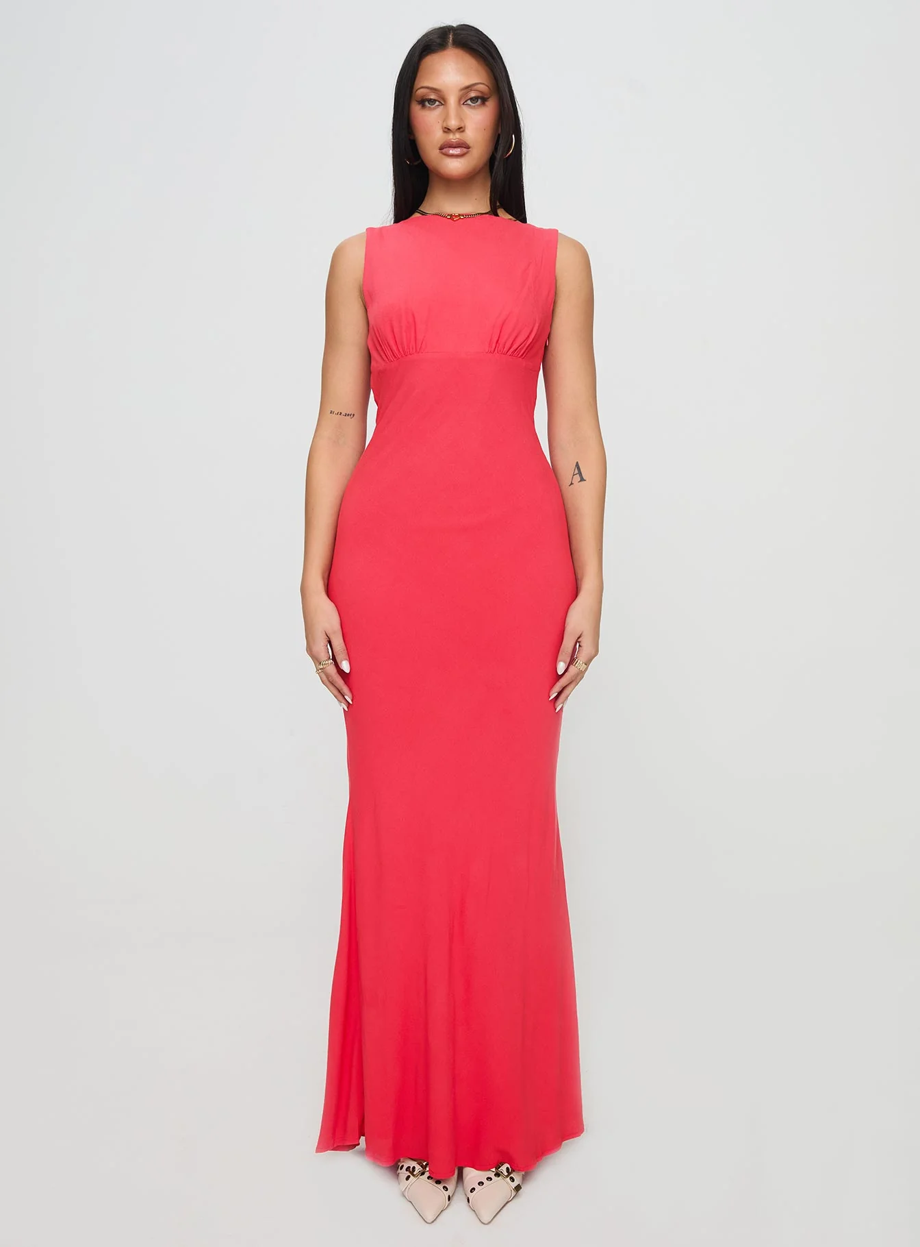 Bourne Maxi Dress Red - Image 6