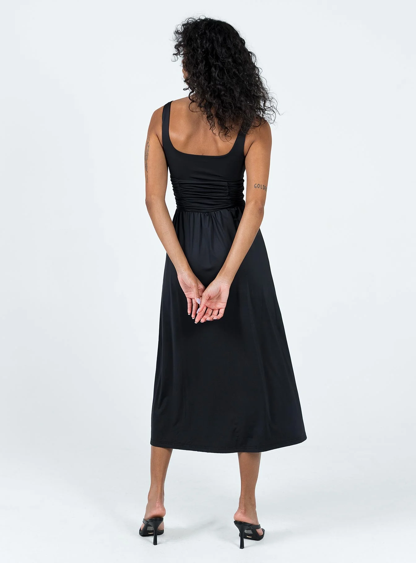 Braddon Midi Dress Black - Image 4