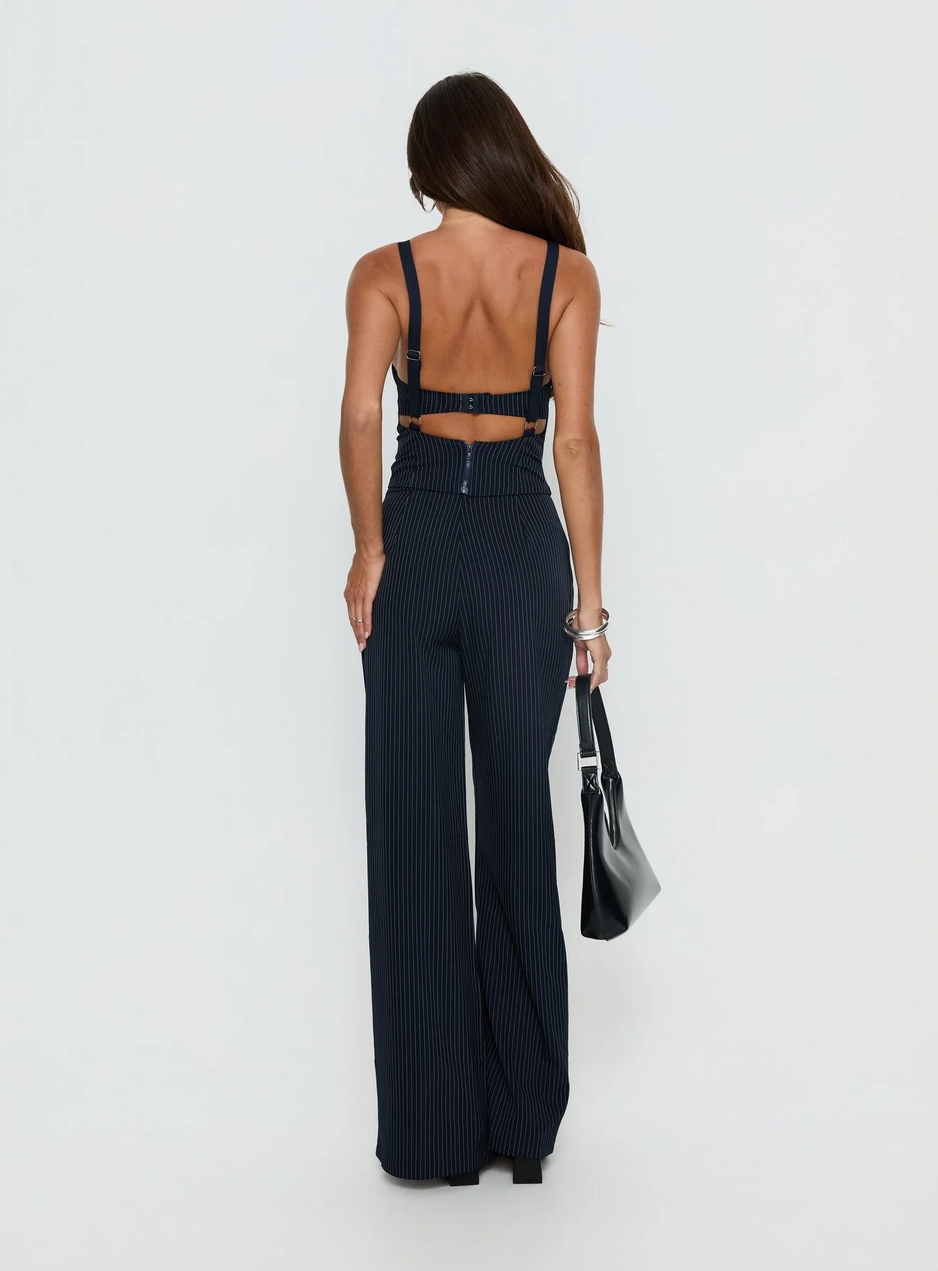 Briana Set Navy Pinstripe Petite - Image 5