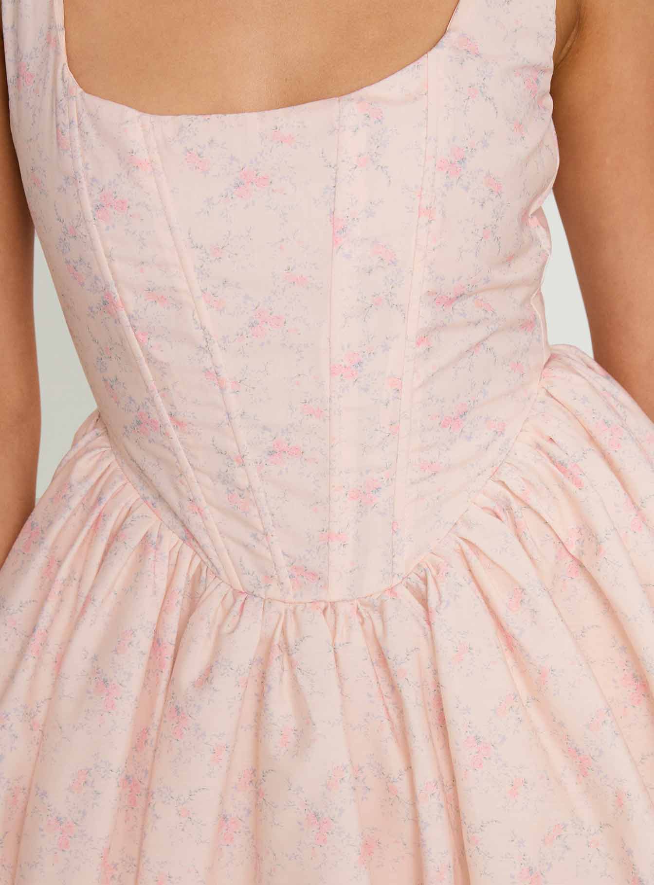 Bridgitte Corset Mini Dress Floral - Image 6