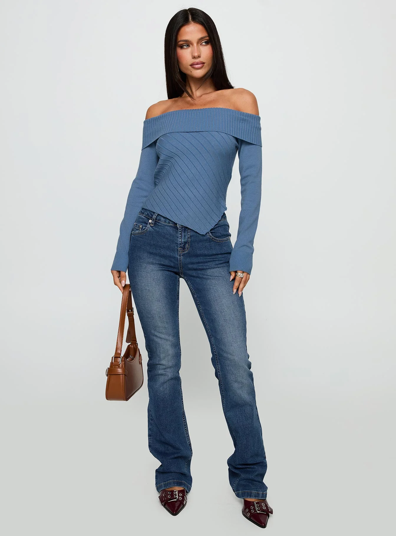 Brisa Long Sleeve Top Blue - Image 3
