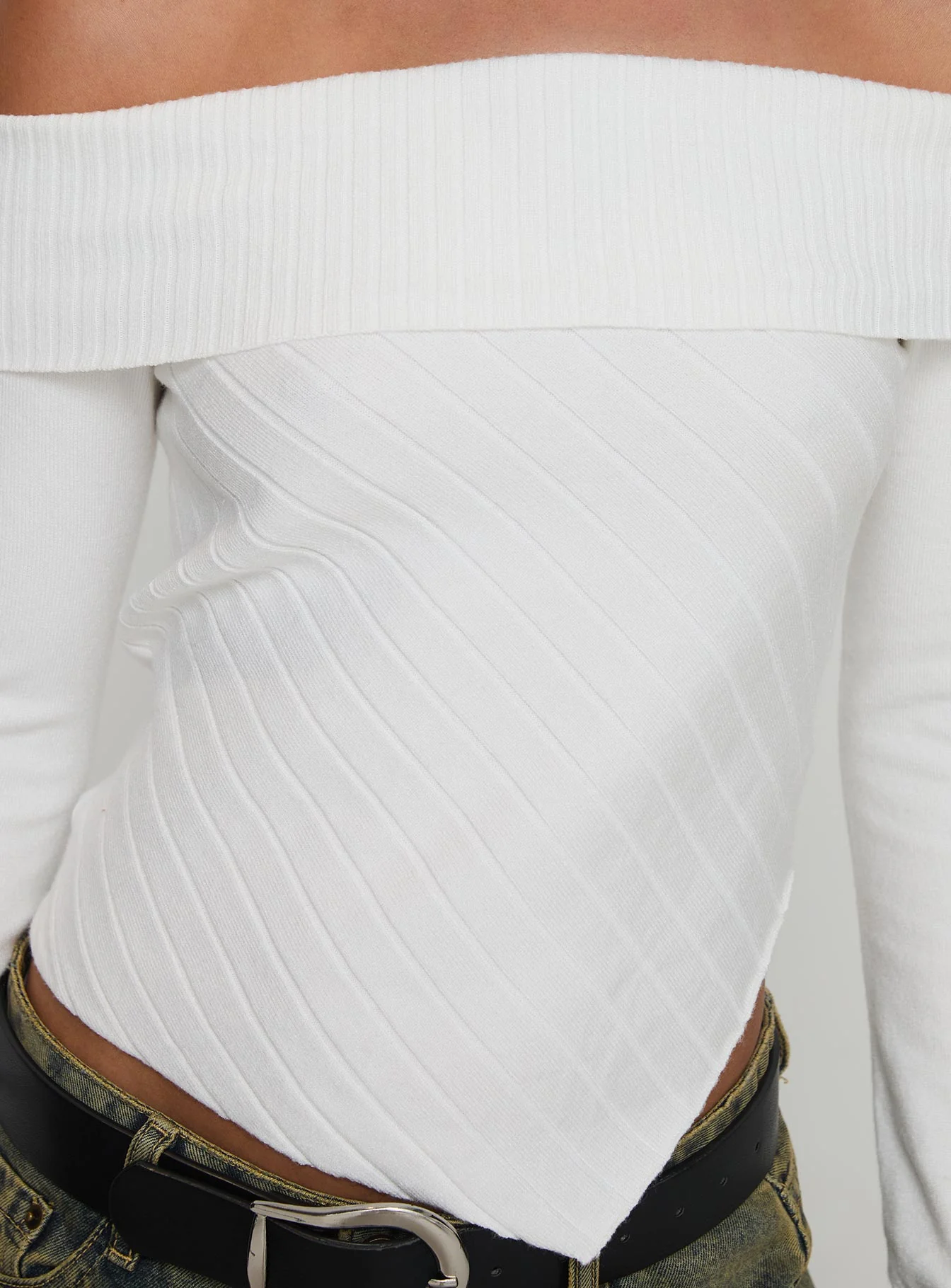 Brisa Long Sleeve Top White - Image 6