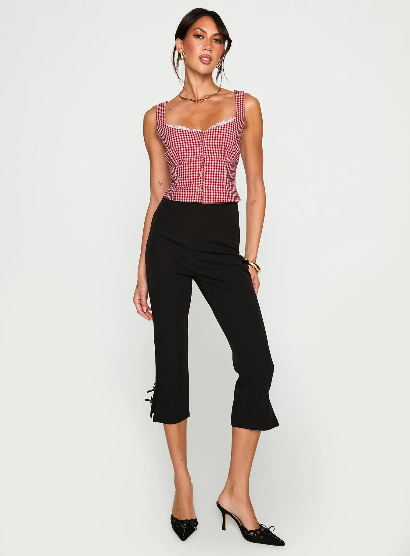 Bruncheon Top Red / White - Image 2