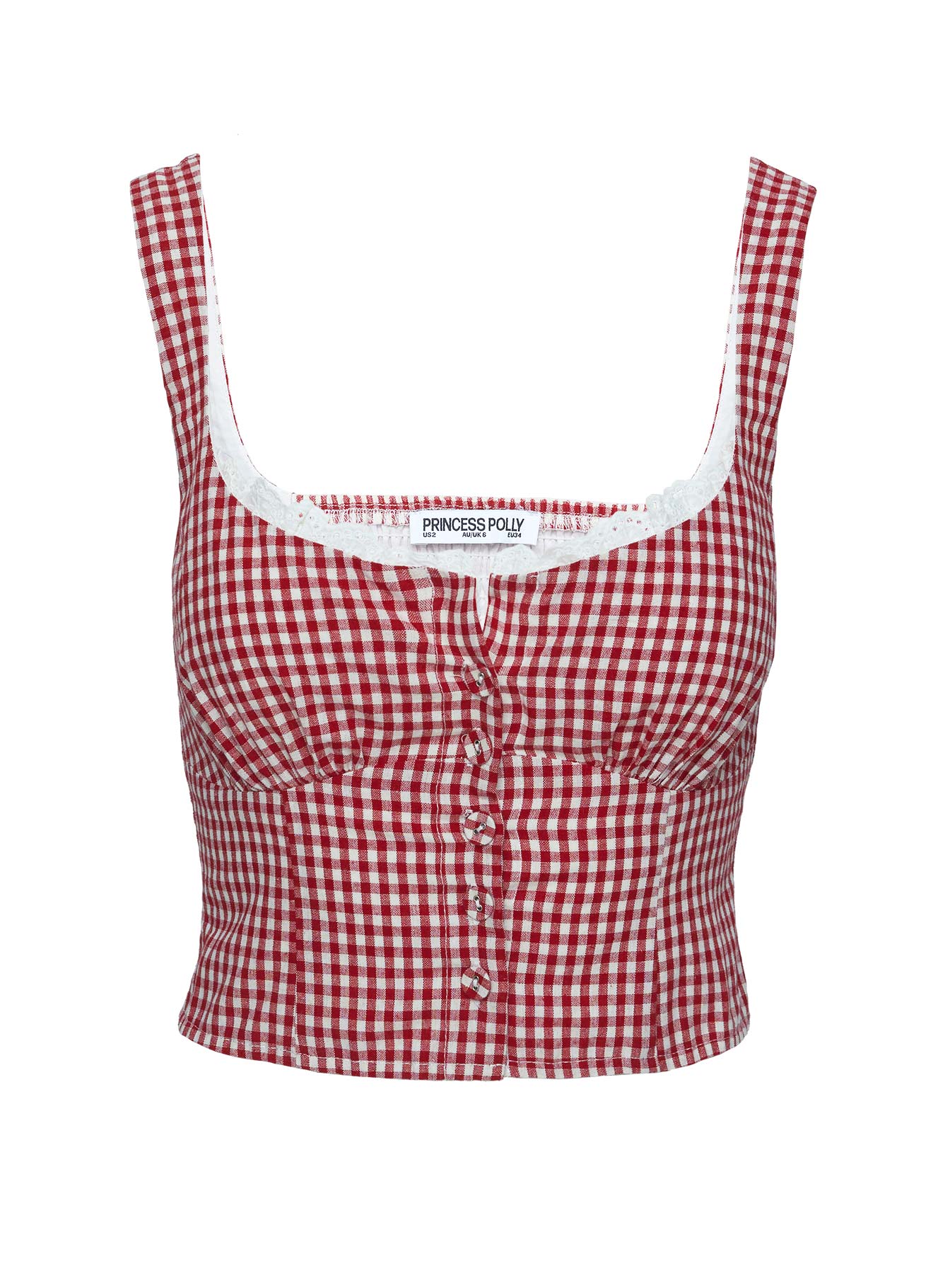 Bruncheon Top Red / White - Image 7