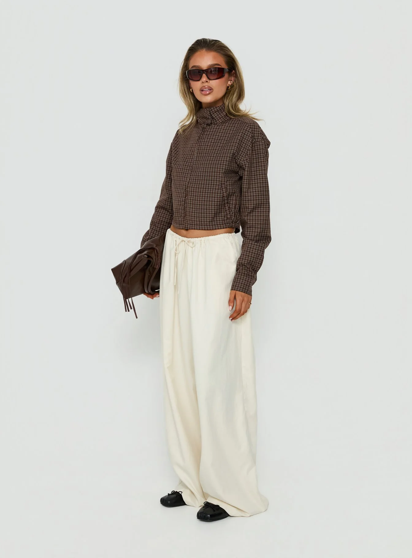 Bungala Oversized Relaxed Pants Ivory - Image 4