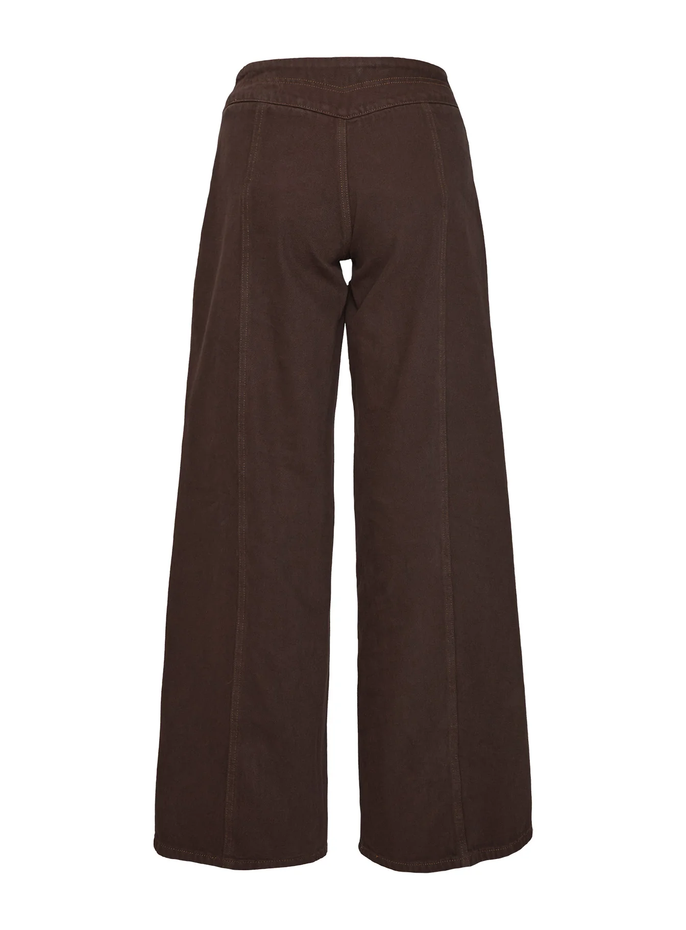 Bystander Lace Up Pants Brown - Image 4