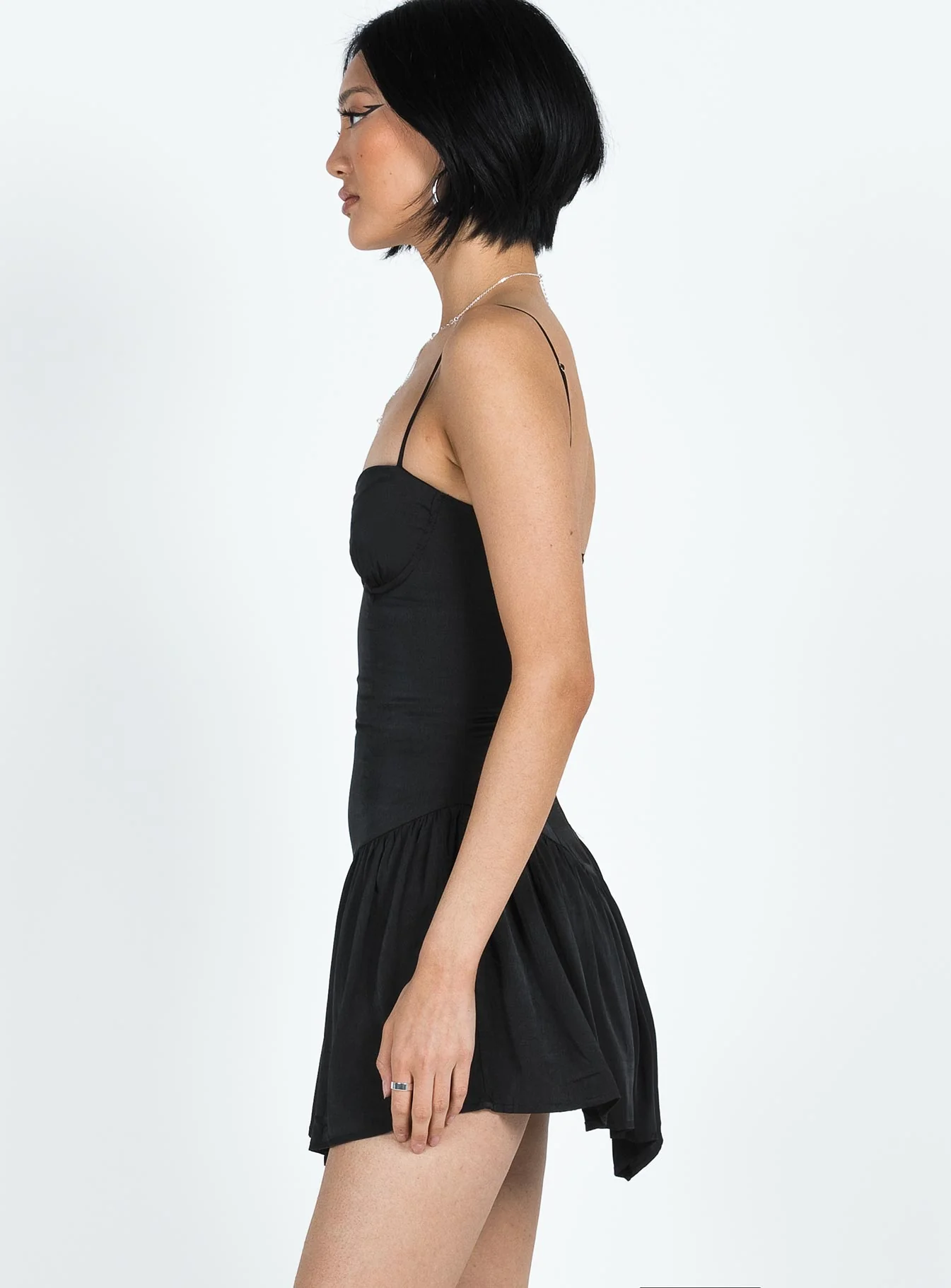 Camille Mini Dress Black - Image 4