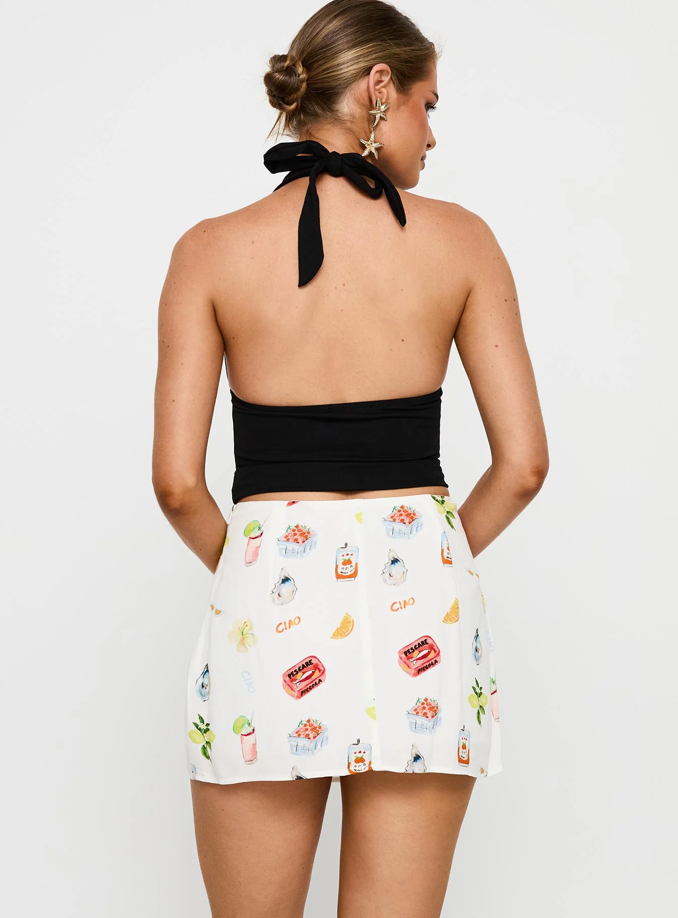 Caraliia Mini Skirt White / Multi - Image 5