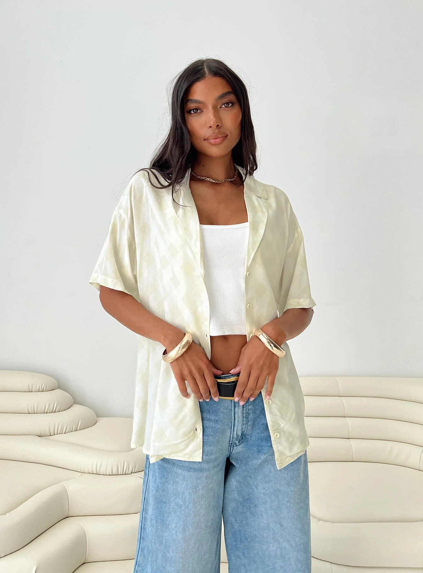 Caraliia Shirt Green Check - Image 7