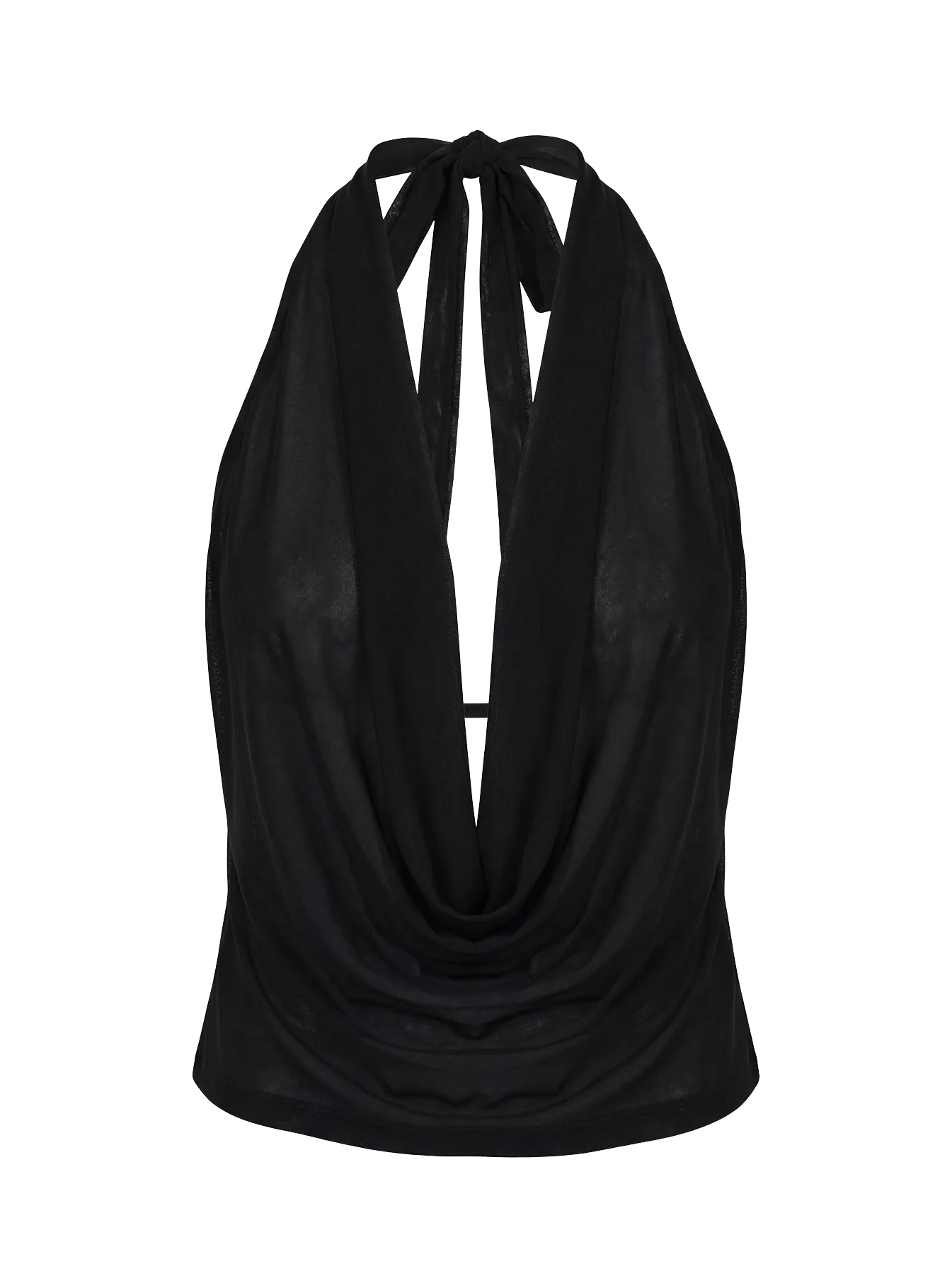 Carefree Days Cowl Neck Top Black - Image 11