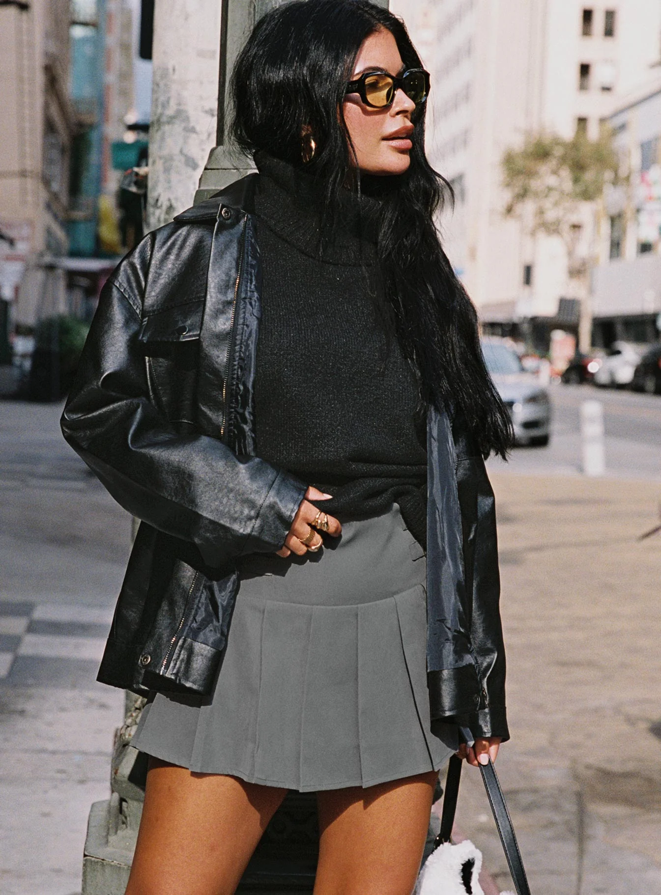 Cartwright Mini Skirt Charcoal - Image 11