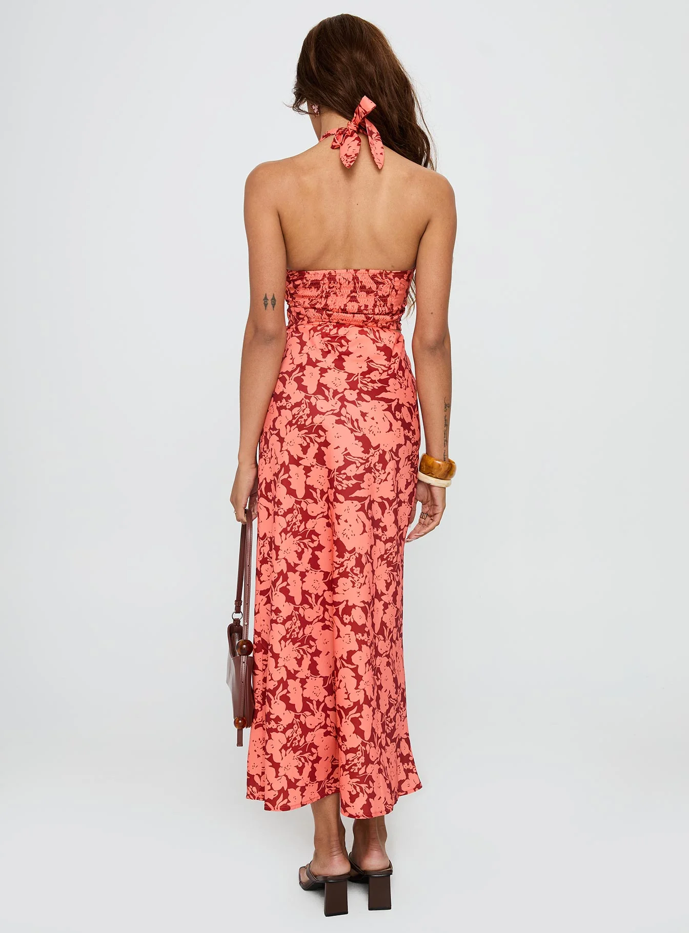 Casablanca Maxi Skirt Red Floral - Image 4