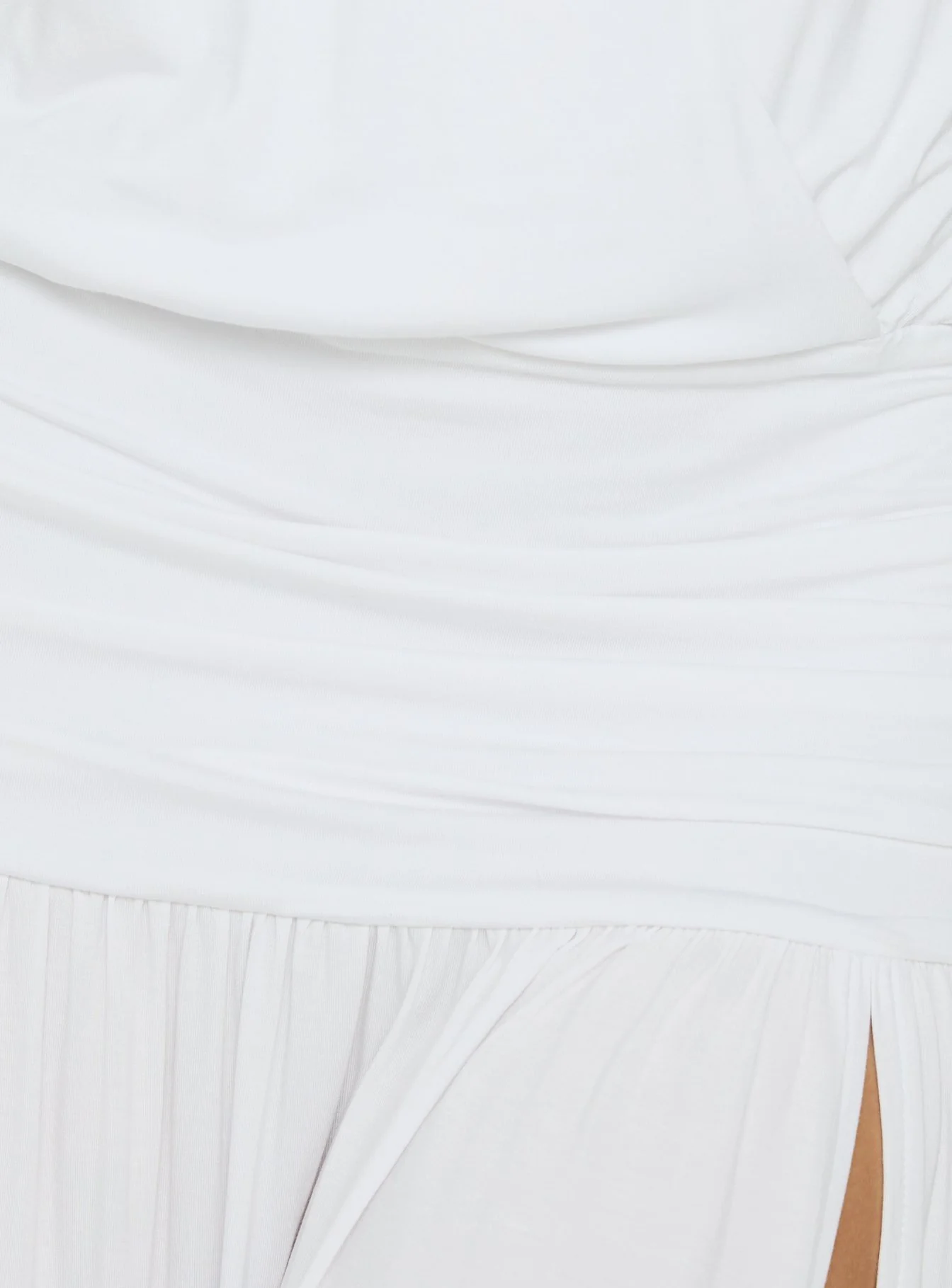 Casanova Halter Wrap Maxi Dress White - Image 6