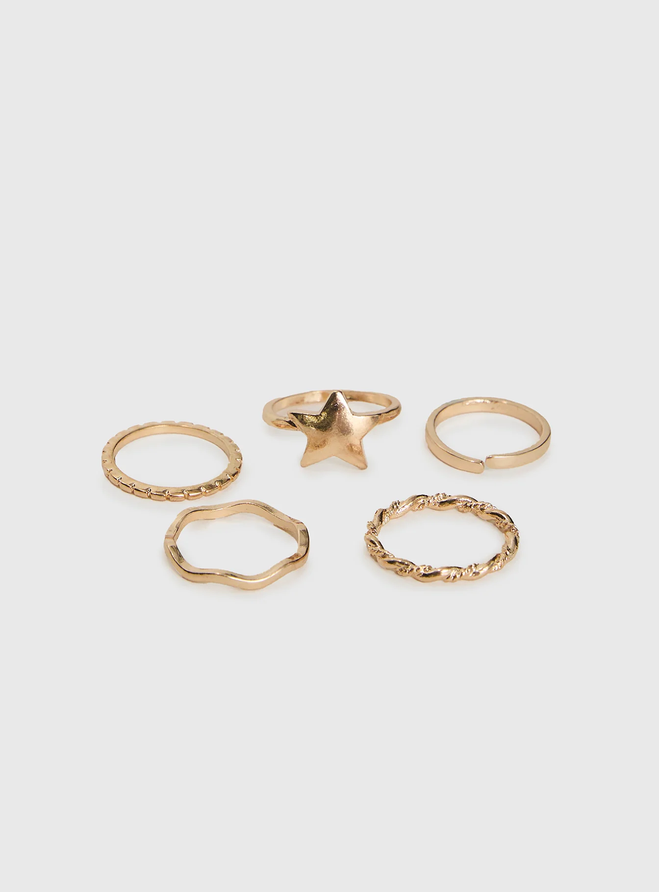 Casen Ring Set Gold - Image 2