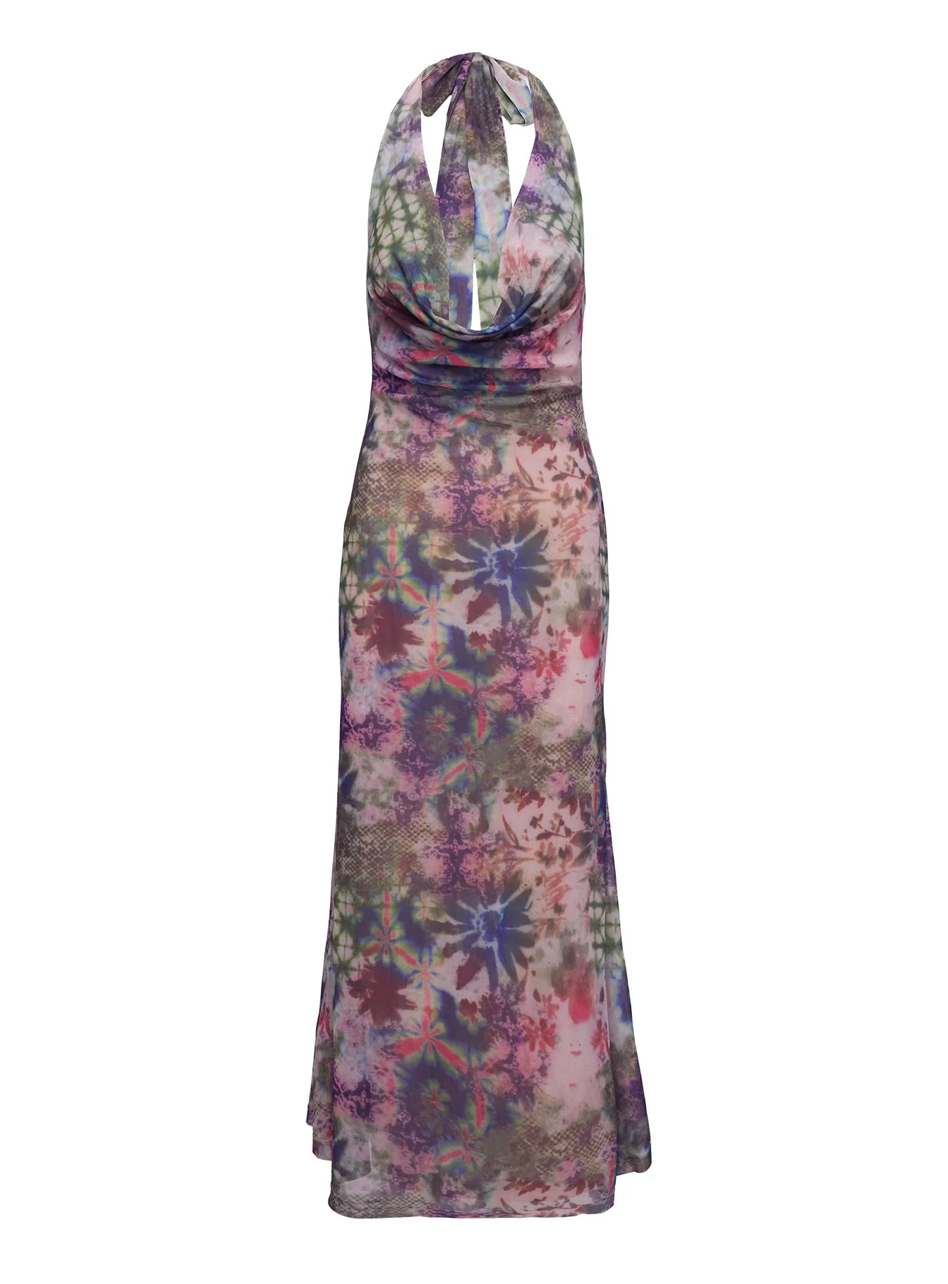 Cassiday Halter Maxi Dress Multi - Image 5