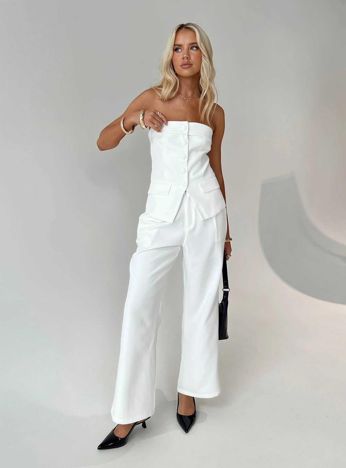 Change It Up Strapless Top White Petite - Image 8
