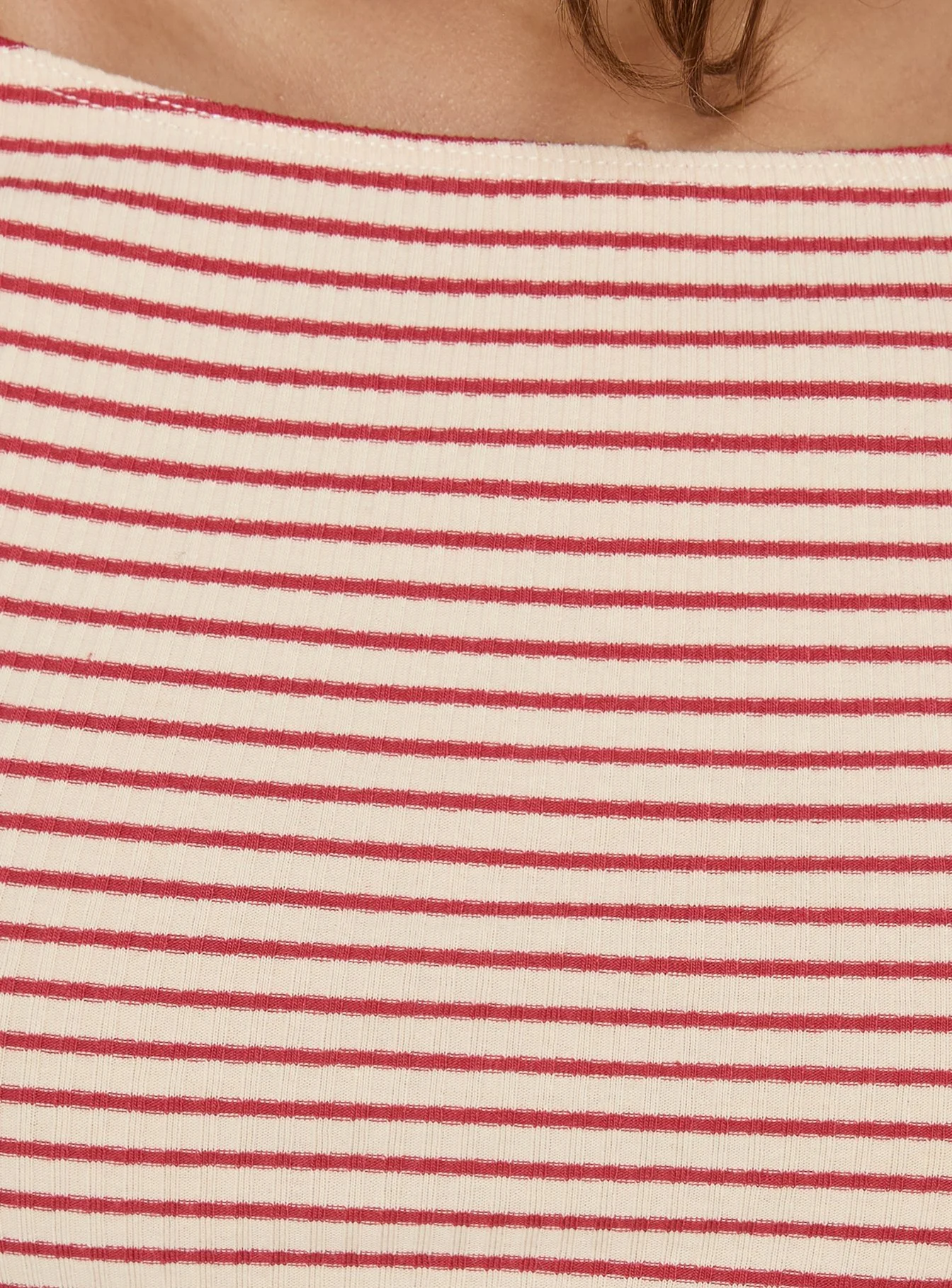 Cheirosa Off Shoulder Top Red Stripe - Image 5