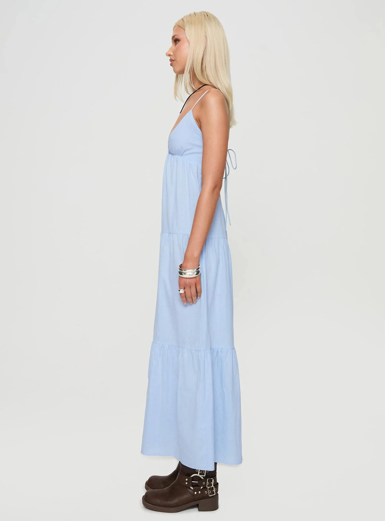 Chelsea Maxi Dress Blue - Image 4