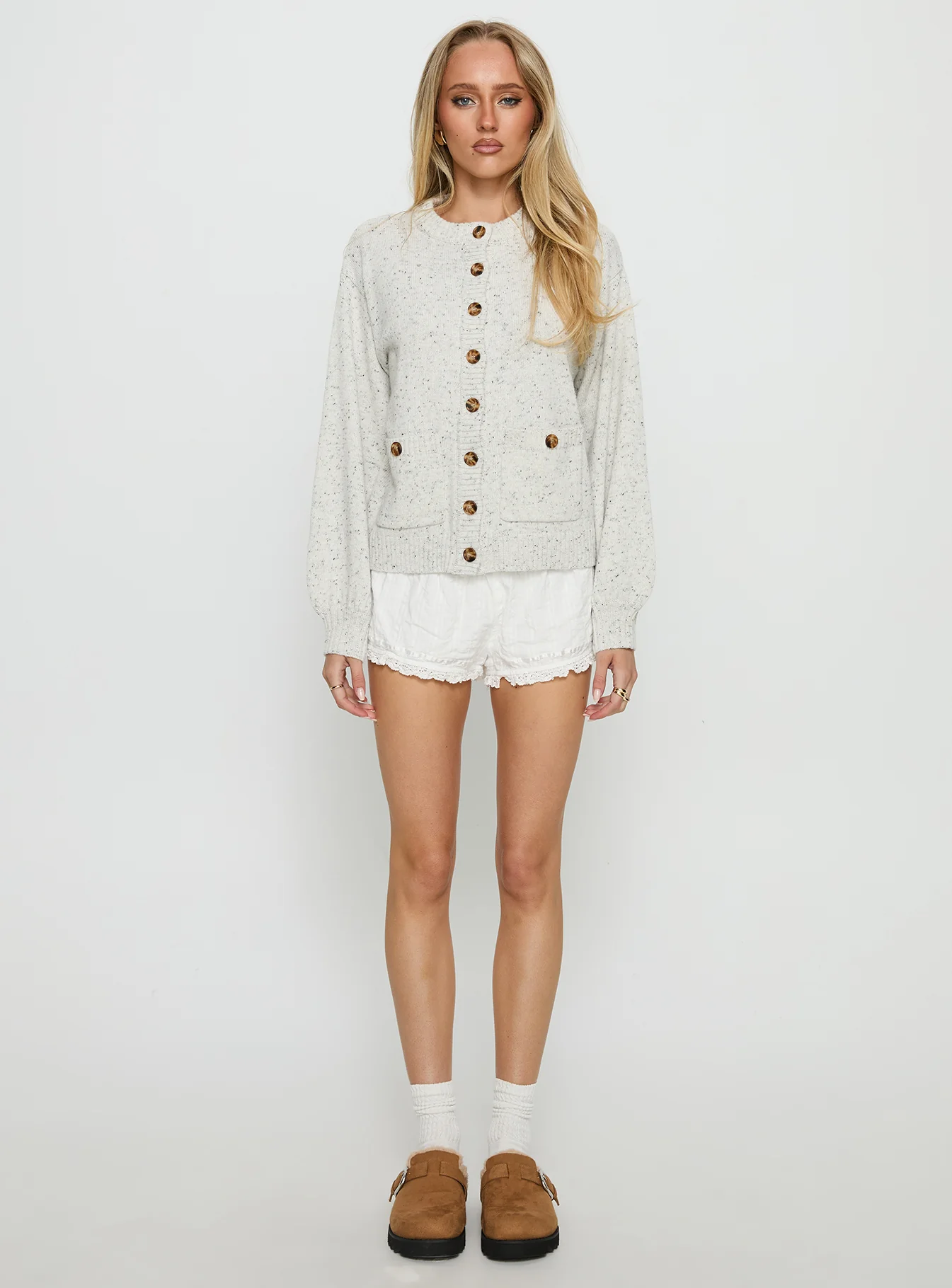 Dorah Boxy Cardigan Grey - Image 7