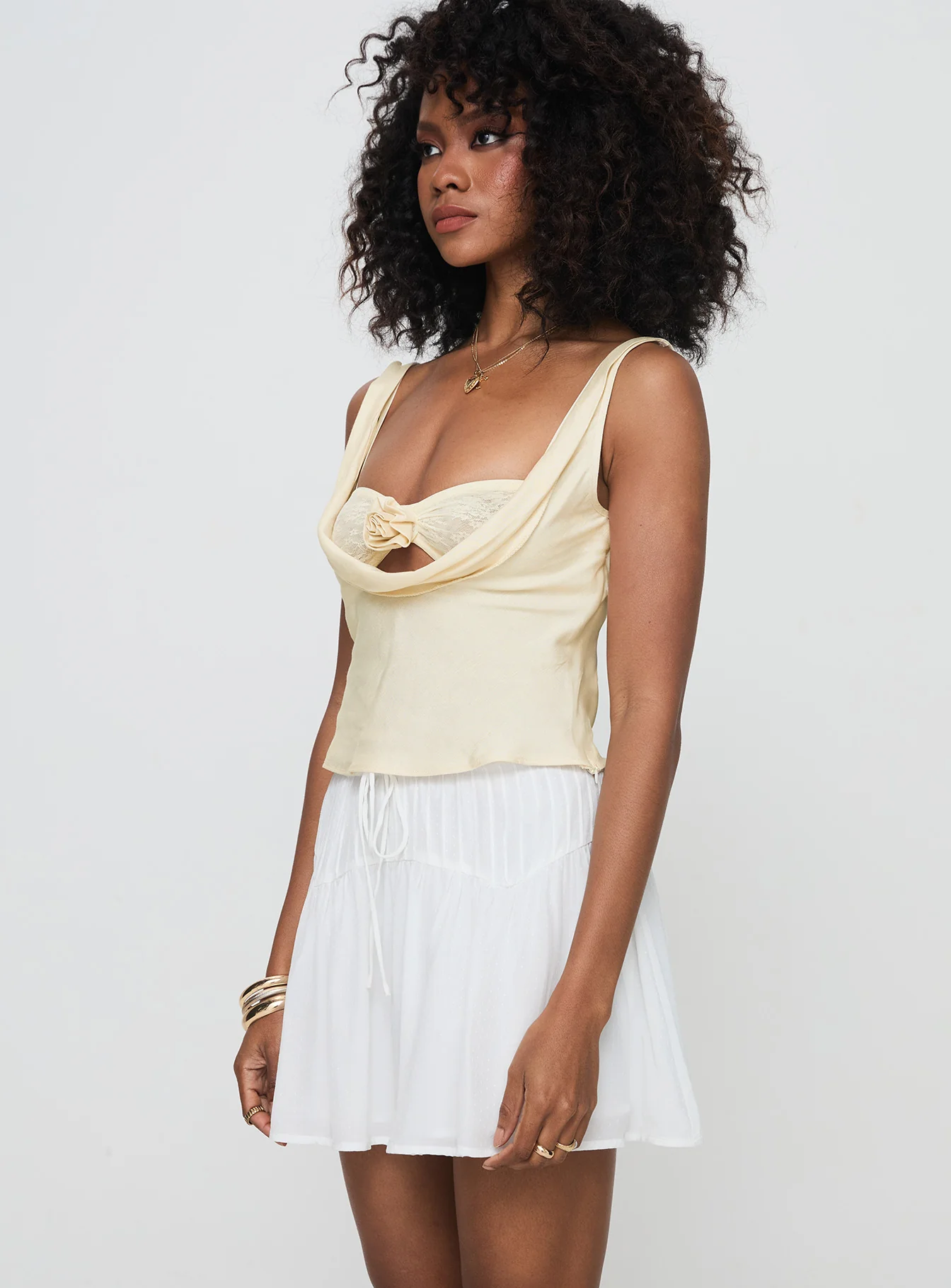 Cherry On Top Mini Skirt White - Image 4