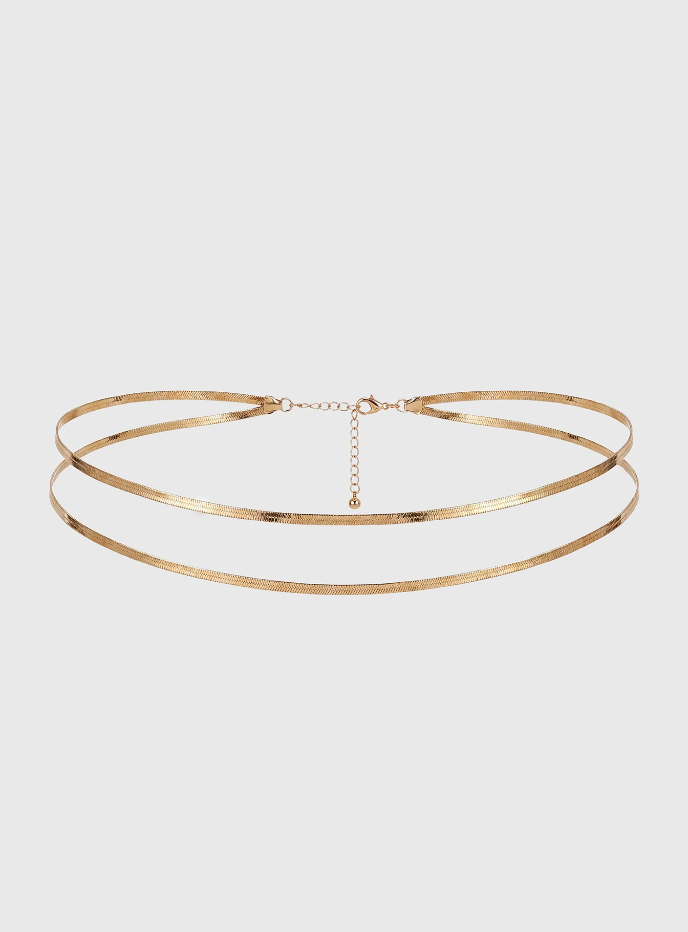 Clariel Layered Snake Chain Belt Gold - Image 2